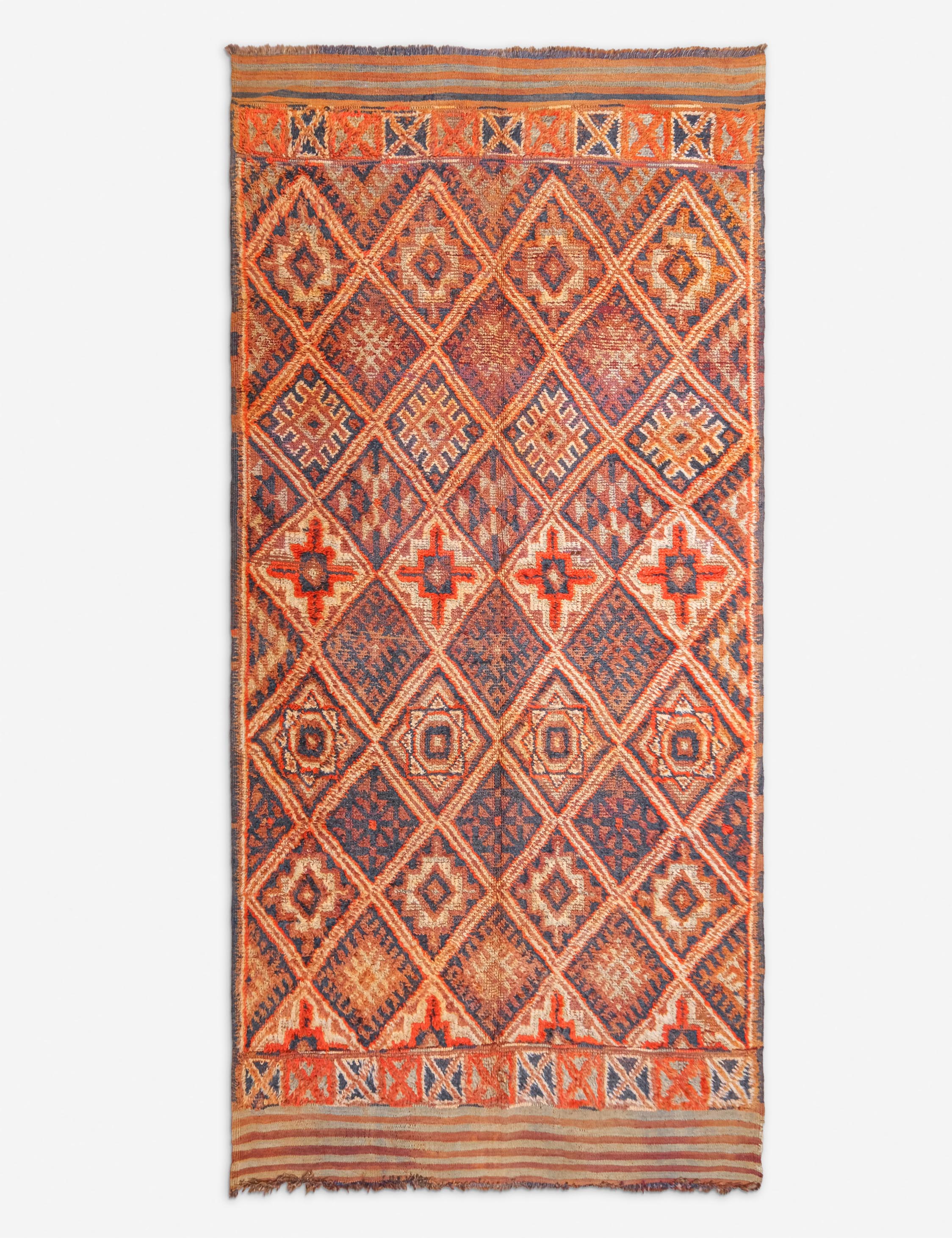 Lulu and Georgia - Vintage Moroccan Rug no. 100, 5'7" x 11'9"