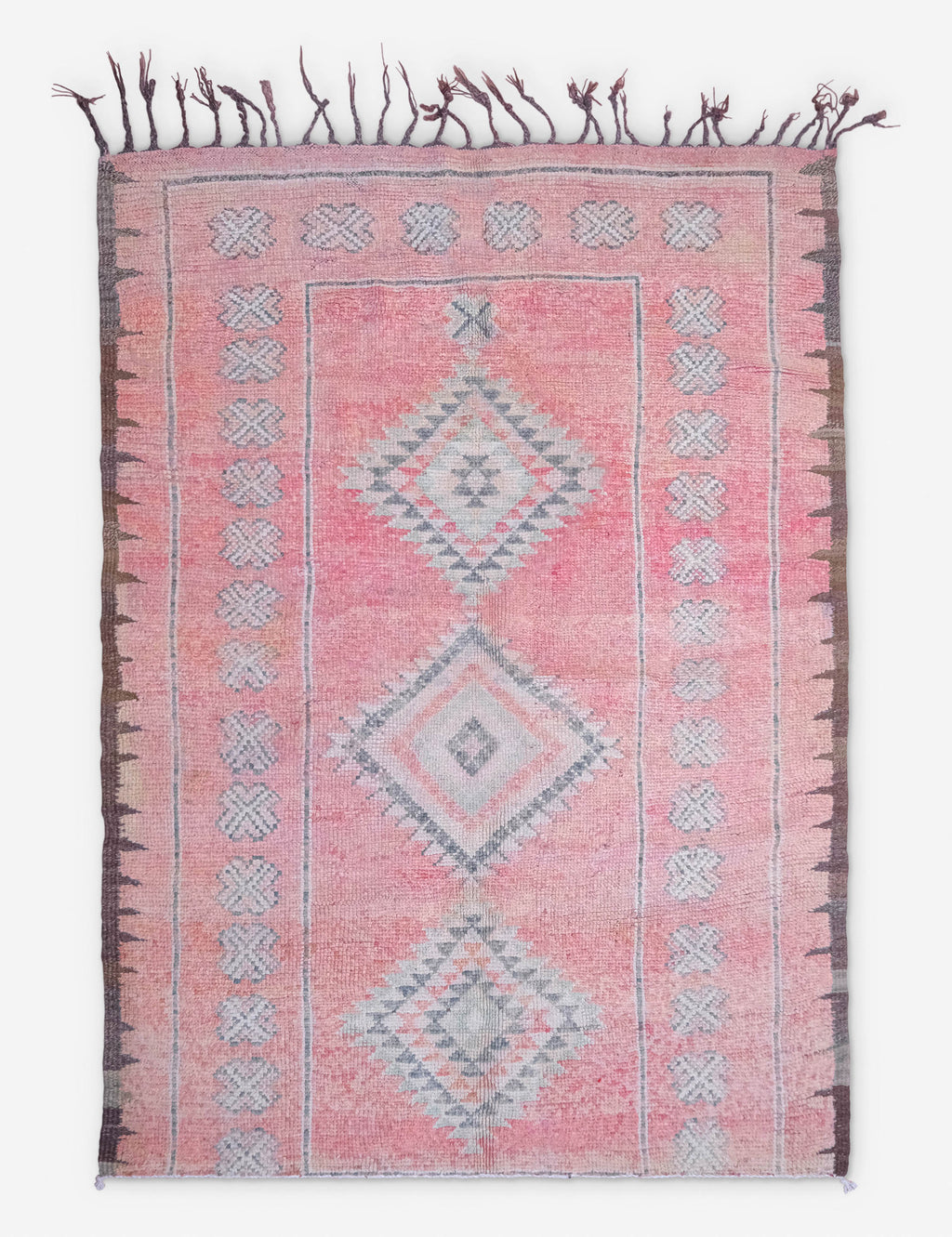 Lulu and Georgia - Vintage Moroccan Rug no. 106, 5'3" x 7'7"