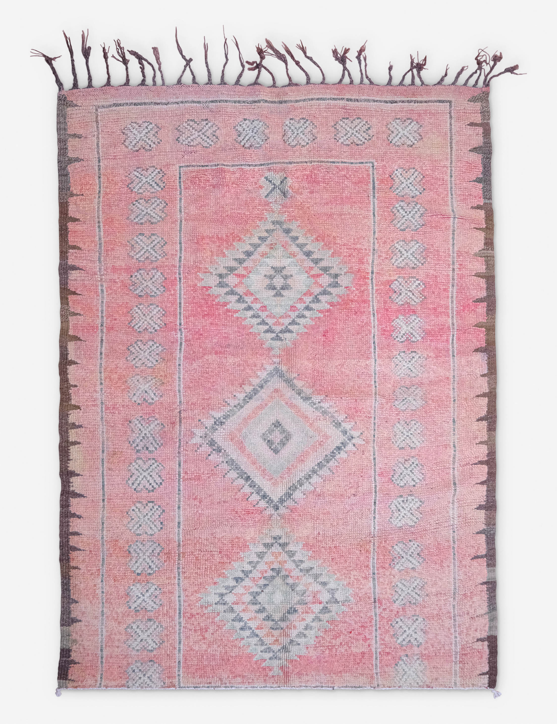 Lulu and Georgia - Vintage Moroccan Rug no. 106, 5'3" x 7'7"
