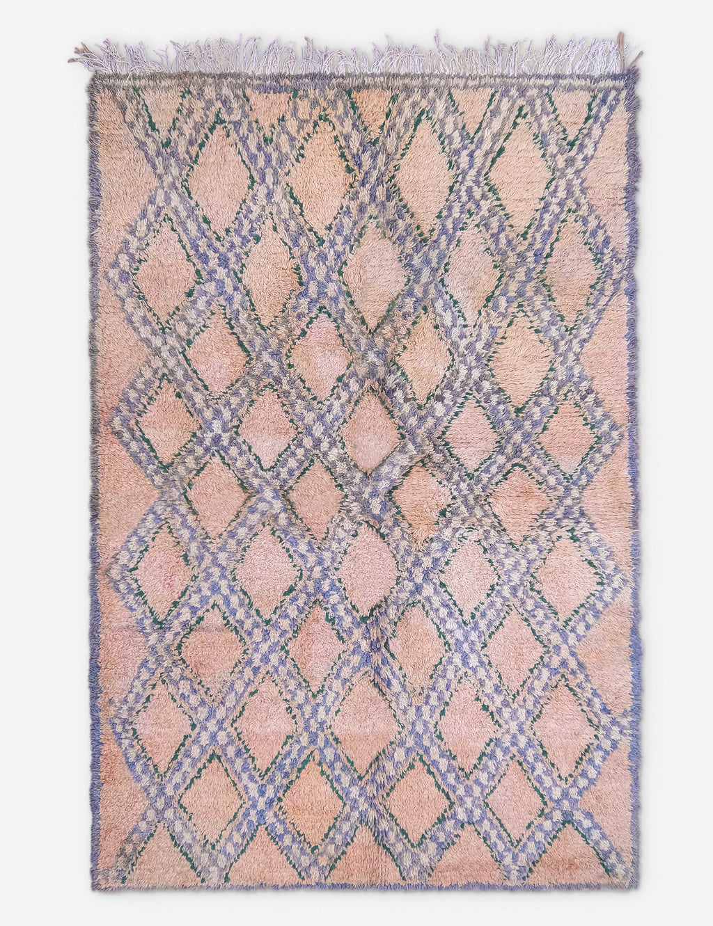 Lulu and Georgia - Vintage Moroccan Rug no. 107, 4'4" x 6'7"