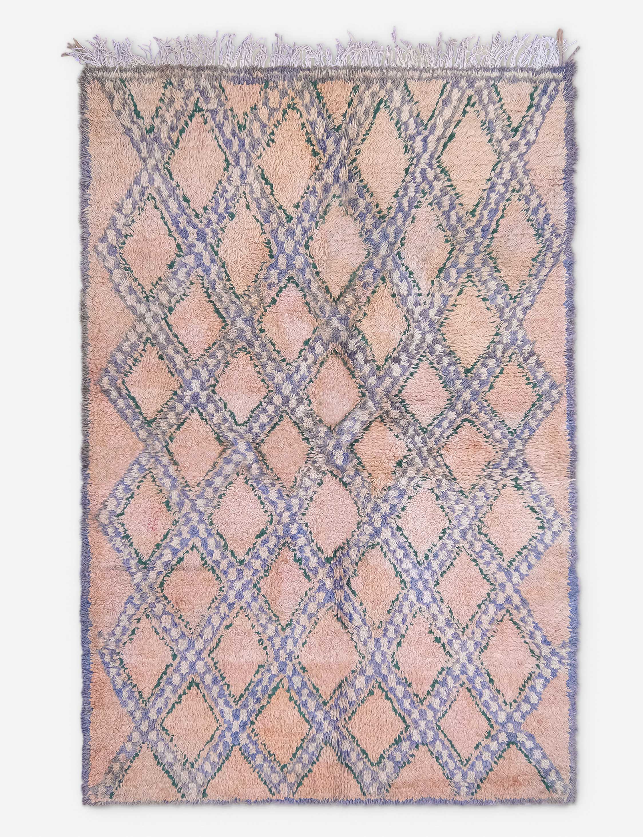 Lulu and Georgia - Vintage Moroccan Rug no. 107, 4'4" x 6'7"