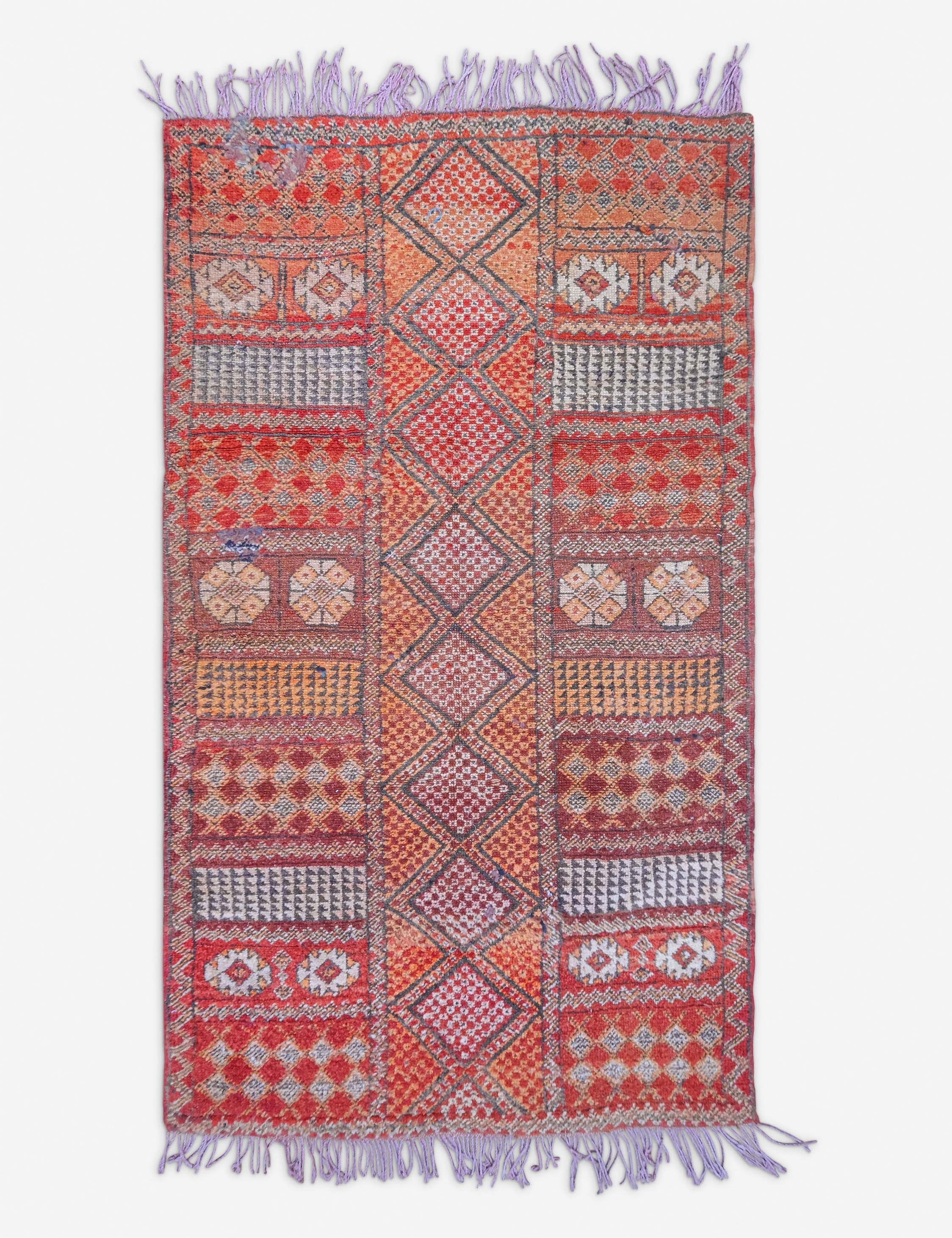 Lulu and Georgia - Vintage Moroccan Rug no. 110, 3'3" x 5'9"