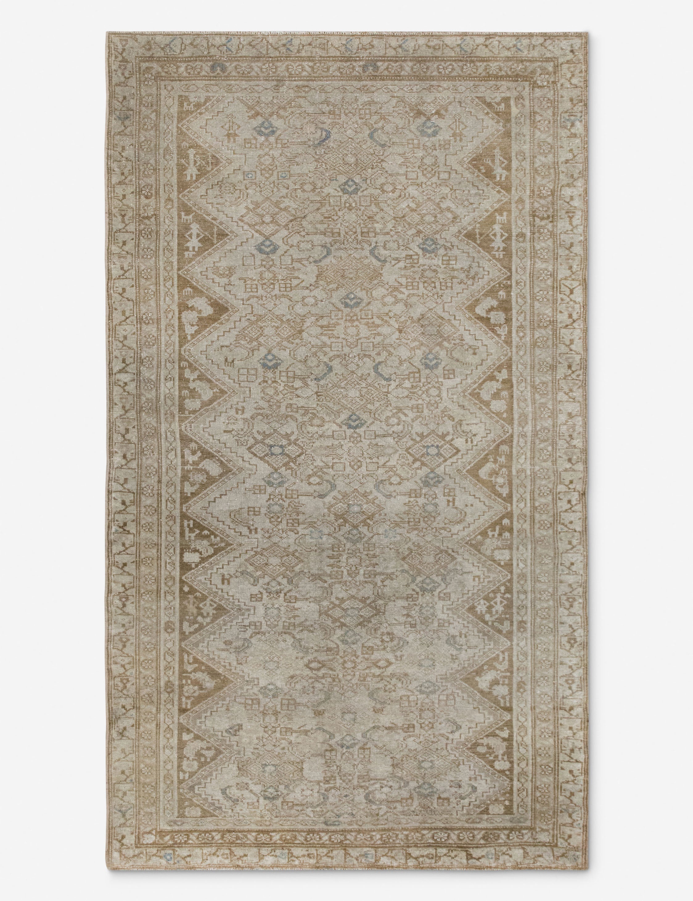Lulu and Georgia - Vintage Turkish Hand - Knotted Wool Rug No. 533, 3'5" x 6'