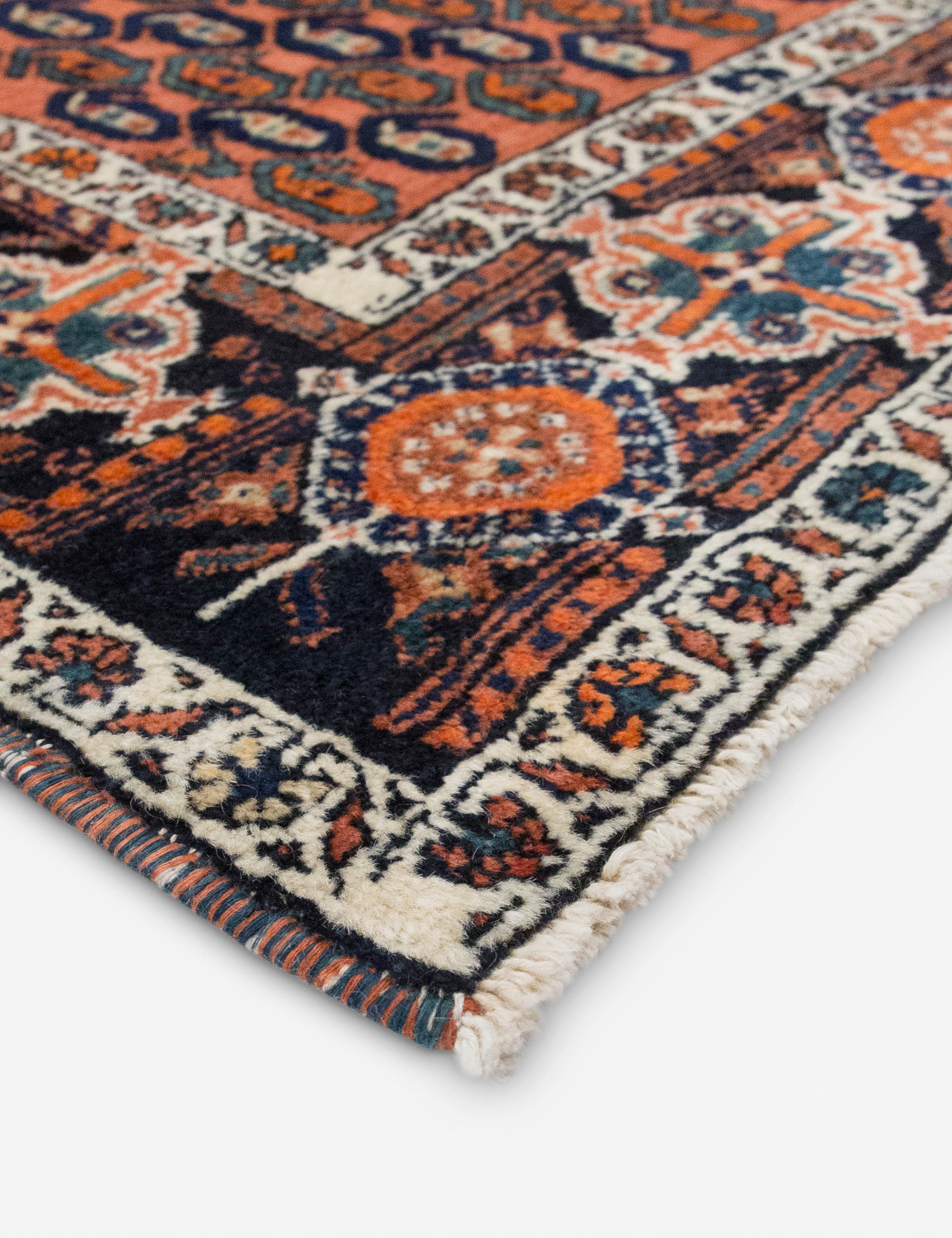 Lulu and Georgia - Vintage Turkish Hand - Knotted Wool Rug No. 534, 4'7" x 6'5"