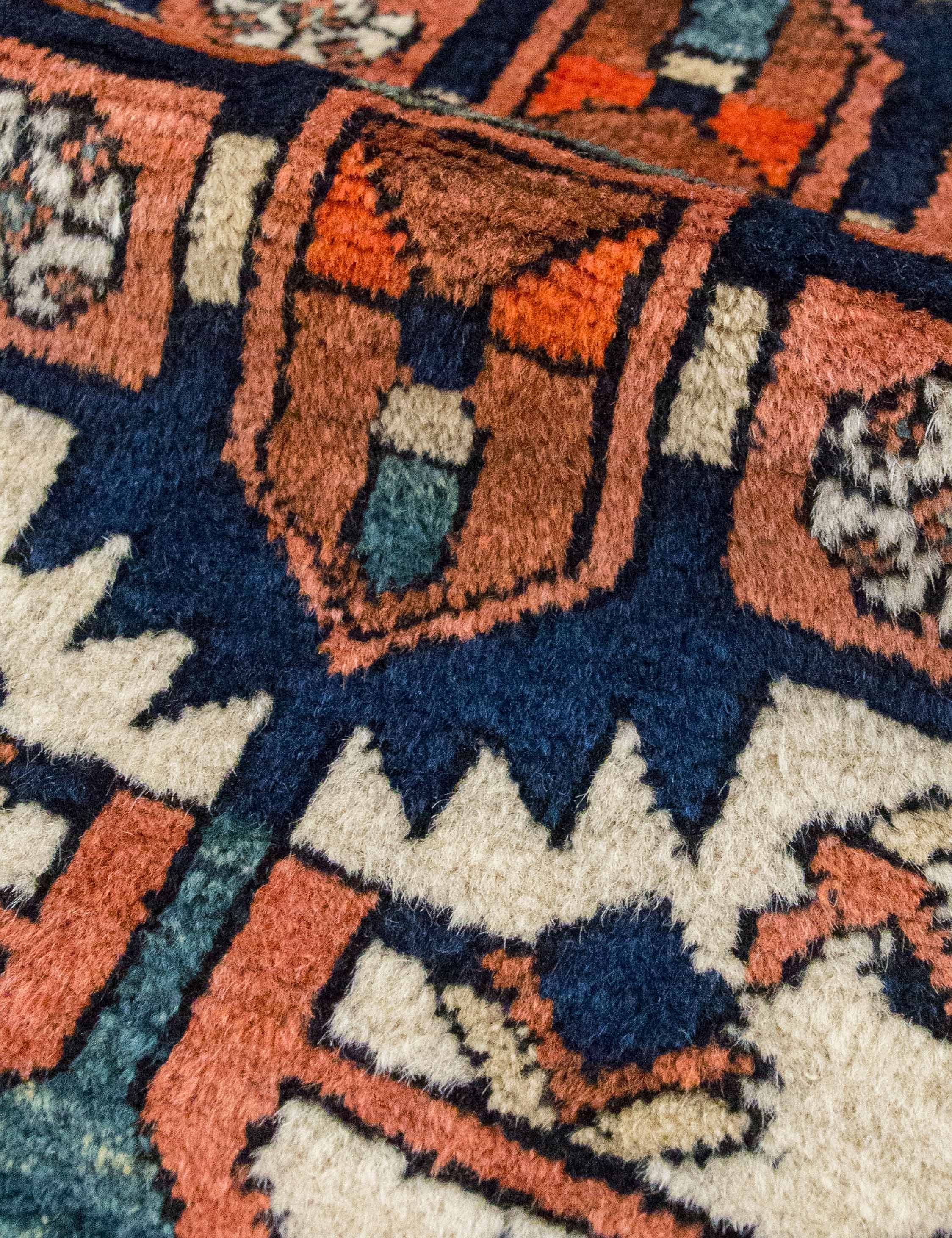 Lulu and Georgia - Vintage Turkish Hand - Knotted Wool Rug No. 534, 4'7" x 6'5"