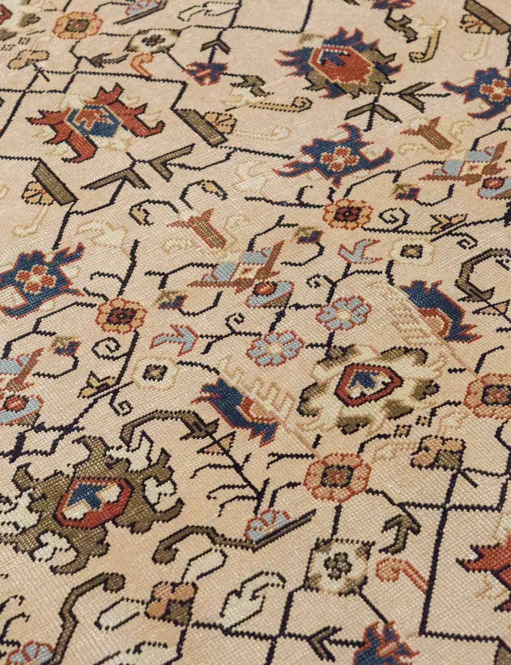 Lulu and Georgia - Vintage Turkish Hand - Knotted Wool Rug No. 537, 6'3" x 9'4"