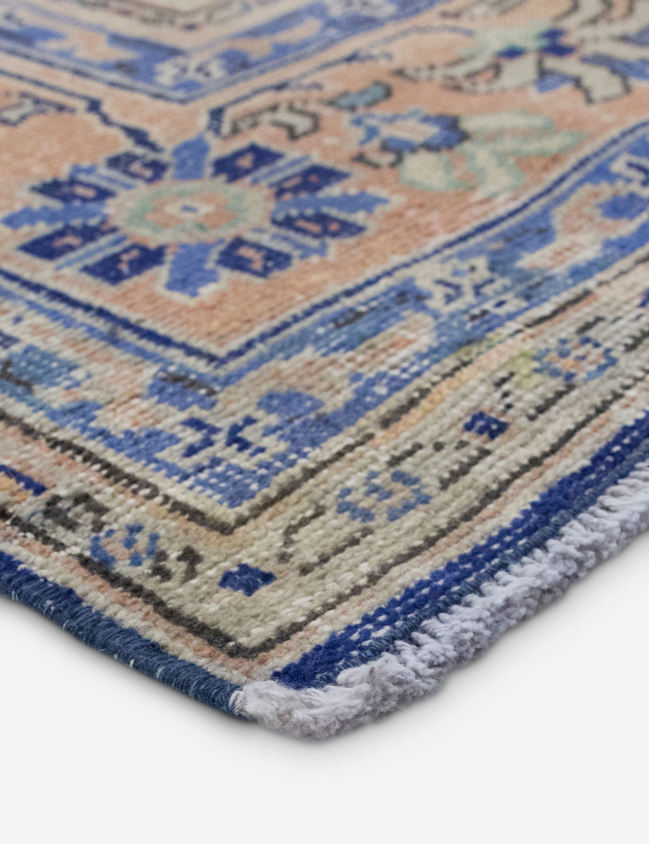 Lulu and Georgia - Vintage Turkish Hand - Knotted Wool Rug No. 538, 6'7" x 9'7"