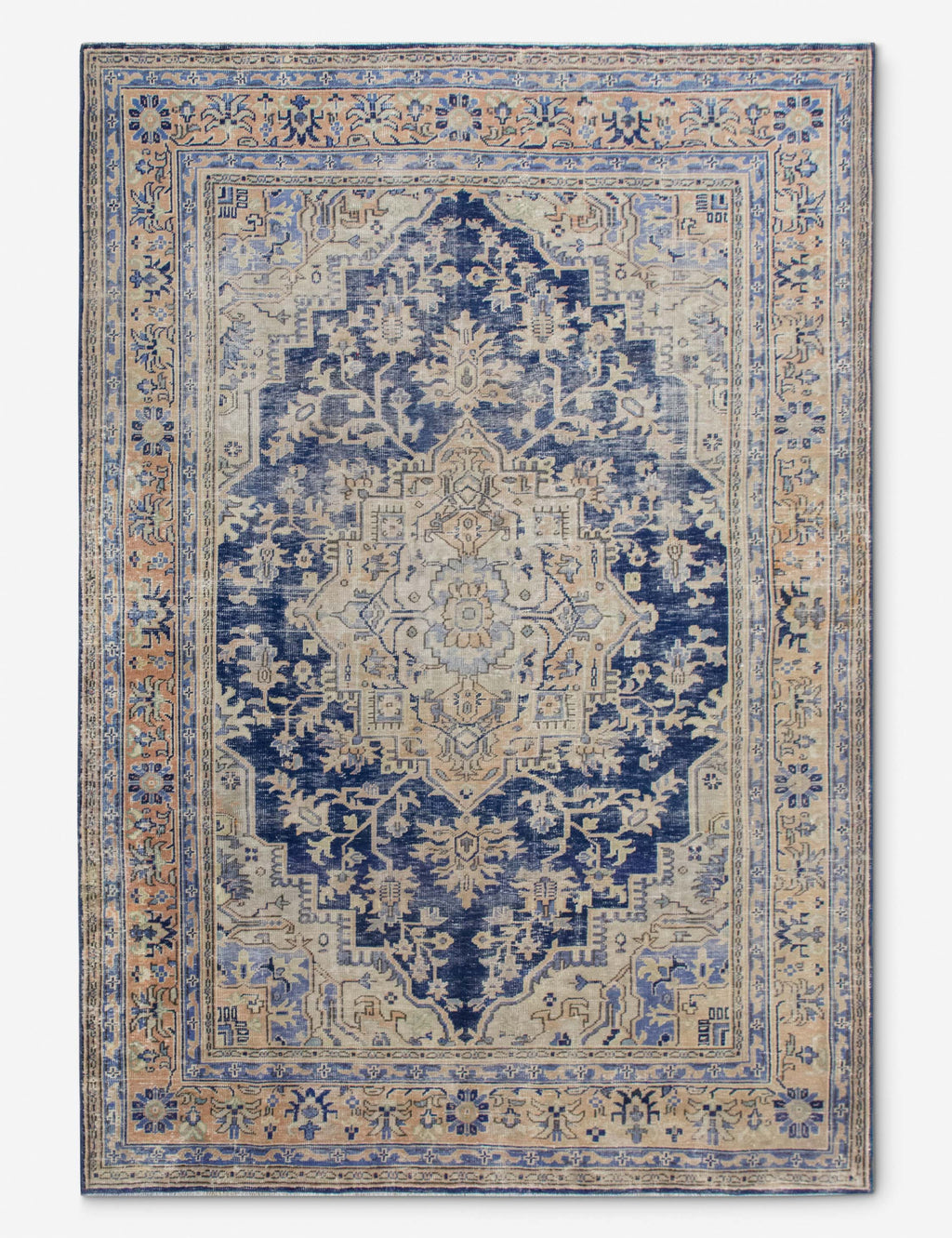 Lulu and Georgia - Vintage Turkish Hand - Knotted Wool Rug No. 538, 6'7" x 9'7"