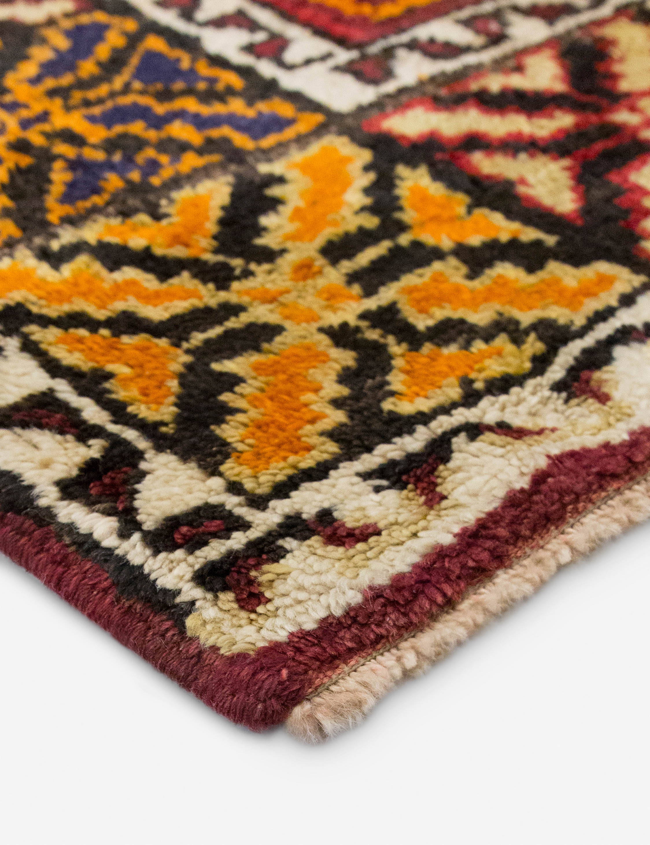 Lulu and Georgia - Vintage Turkish Hand - Knotted Wool Runner Rug No. 296, 5'6" x 13'1"