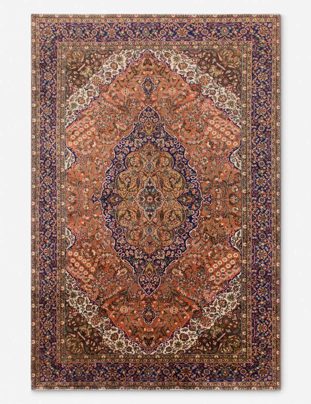Lulu and Georgia - Vintage Turkish Hand - Knotted Wool Rug No. 540, 6'8" x 10'