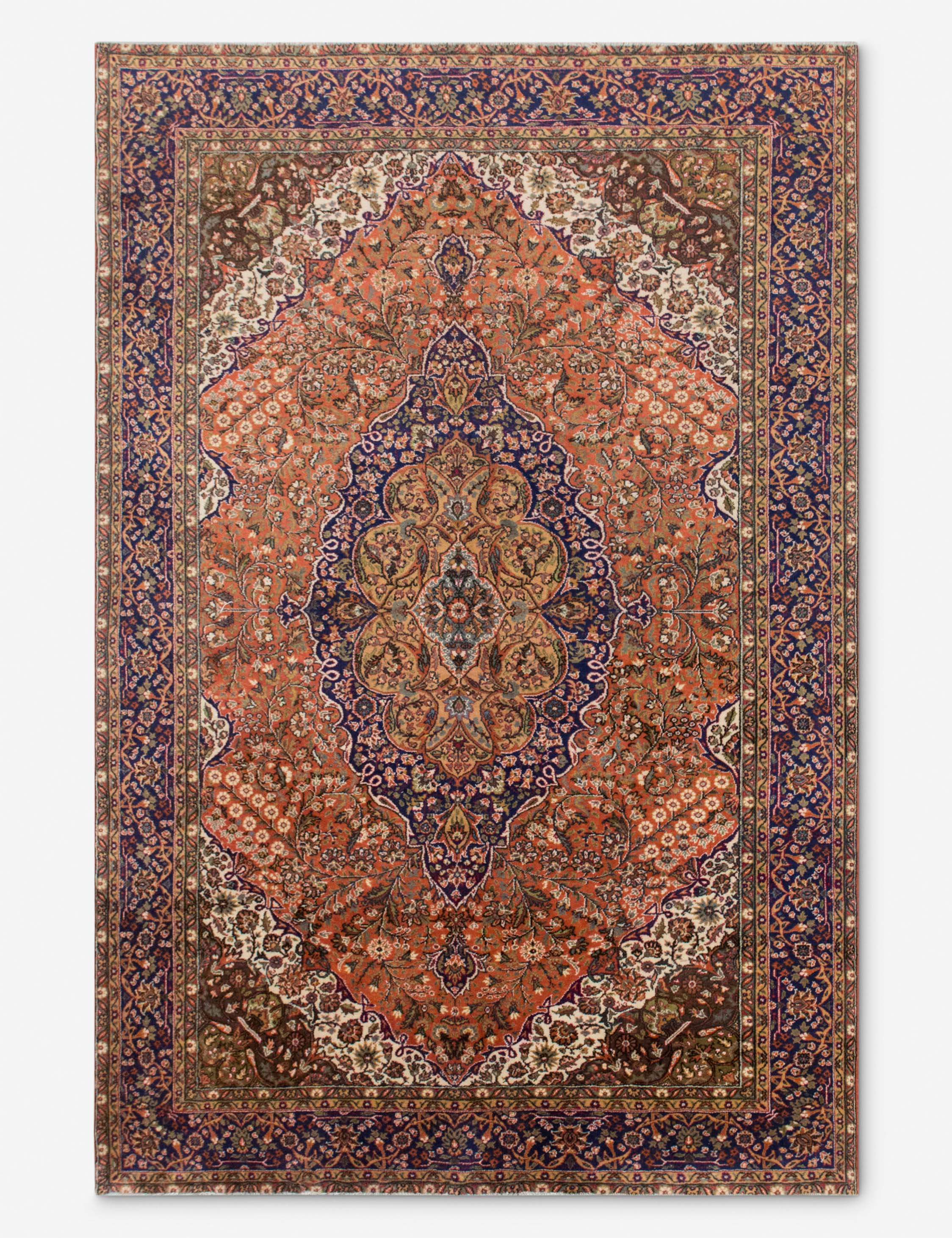 Lulu and Georgia - Vintage Turkish Hand - Knotted Wool Rug No. 540, 6'8" x 10'