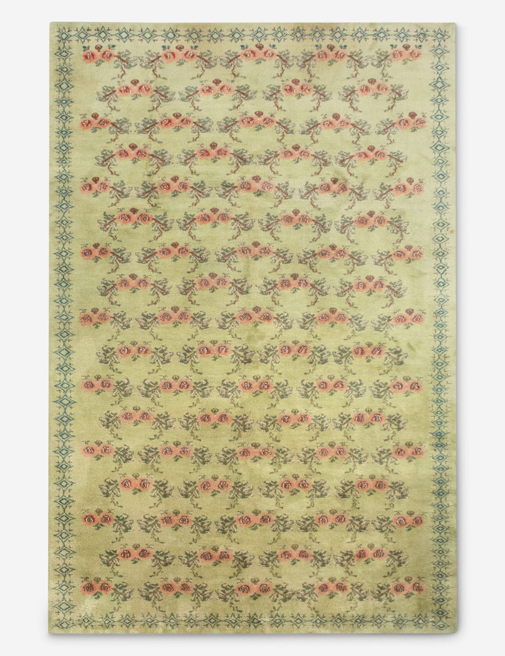 Lulu and Georgia - Vintage Turkish Hand - Knotted Wool Rug No. 543, 6'10" x 11'8"