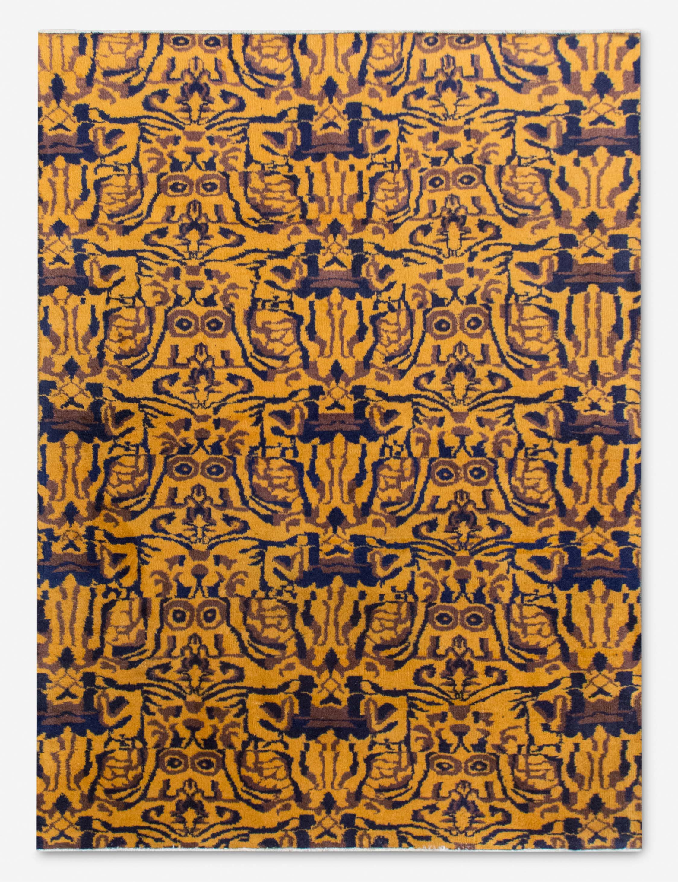 Lulu and Georgia - Vintage Turkish Hand - Knotted Wool Rug No. 544, 4'9" x 6'7"