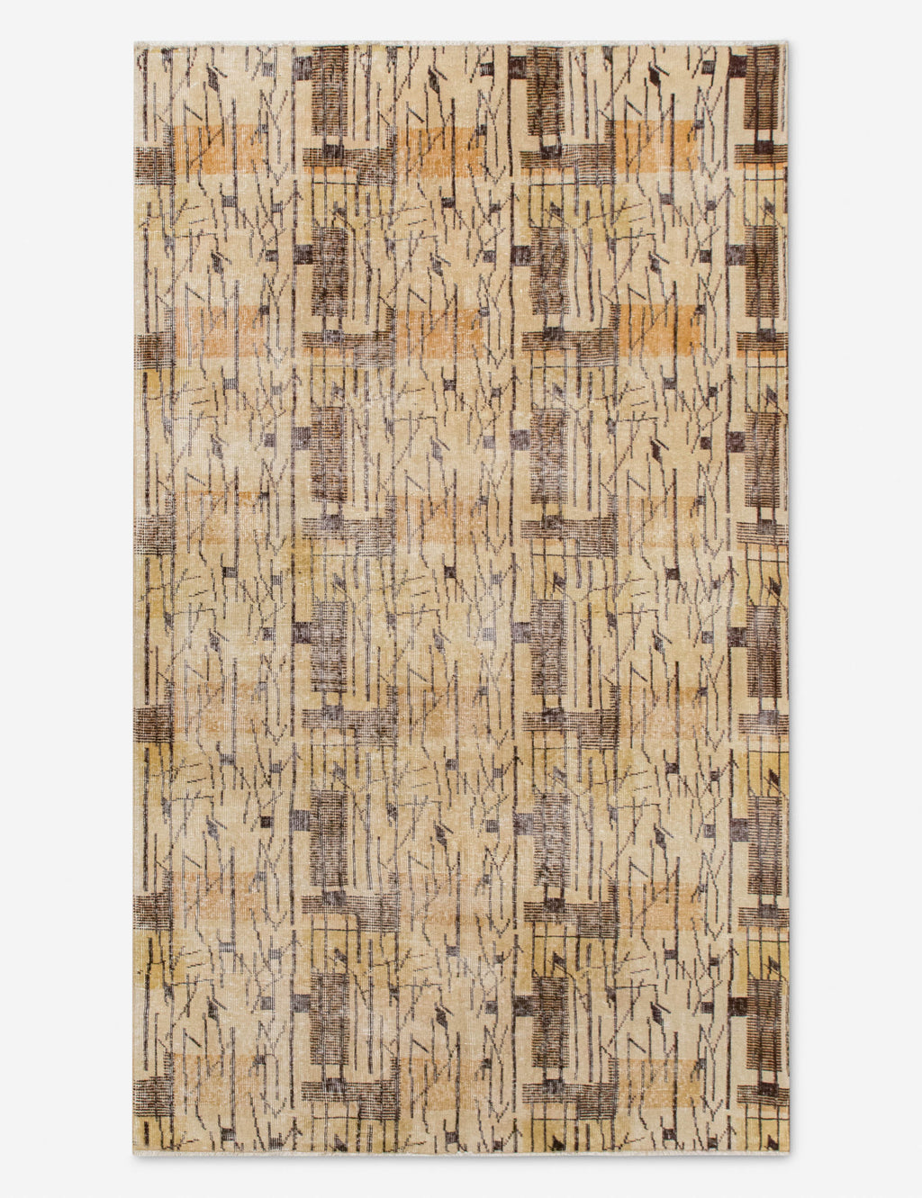 Lulu and Georgia - Vintage Turkish Hand - Knotted Wool Rug No. 545, 4'9" x 8'4"