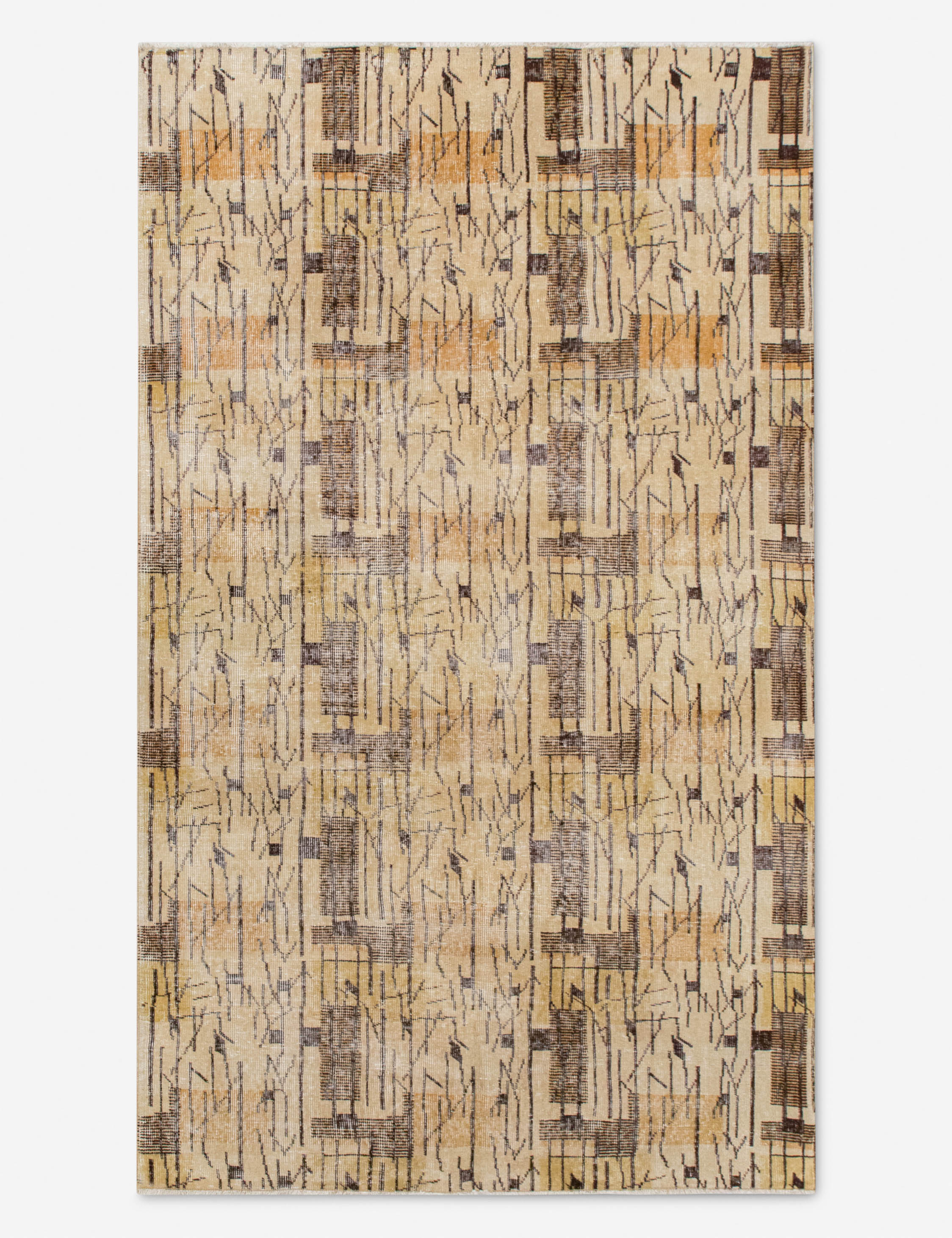 Lulu and Georgia - Vintage Turkish Hand - Knotted Wool Rug No. 545, 4'9" x 8'4"