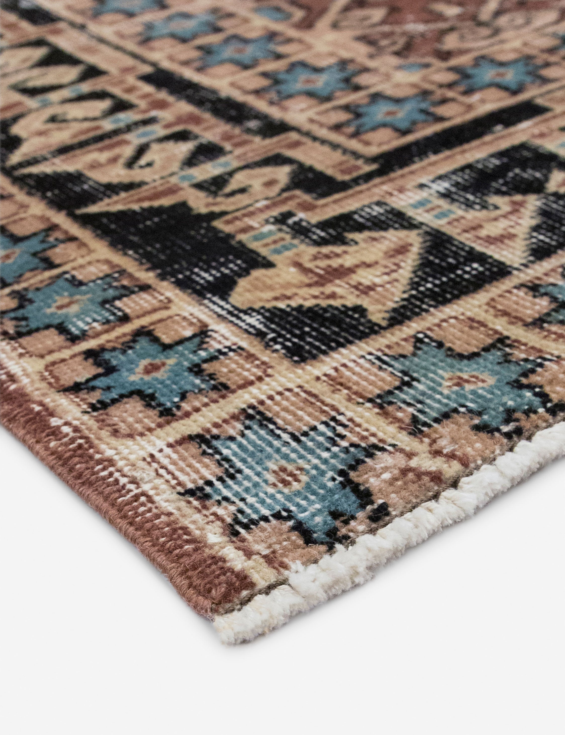 Lulu and Georgia - Vintage Turkish Hand - Knotted Wool Rug No. 549, 4' x 6'9"