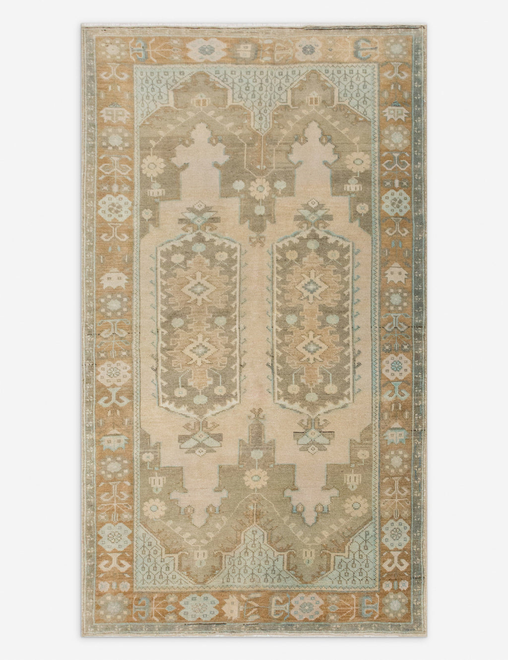 Lulu and Georgia - Vintage Turkish Hand - Knotted Wool Rug No. 550, 4'10" x 7'4"