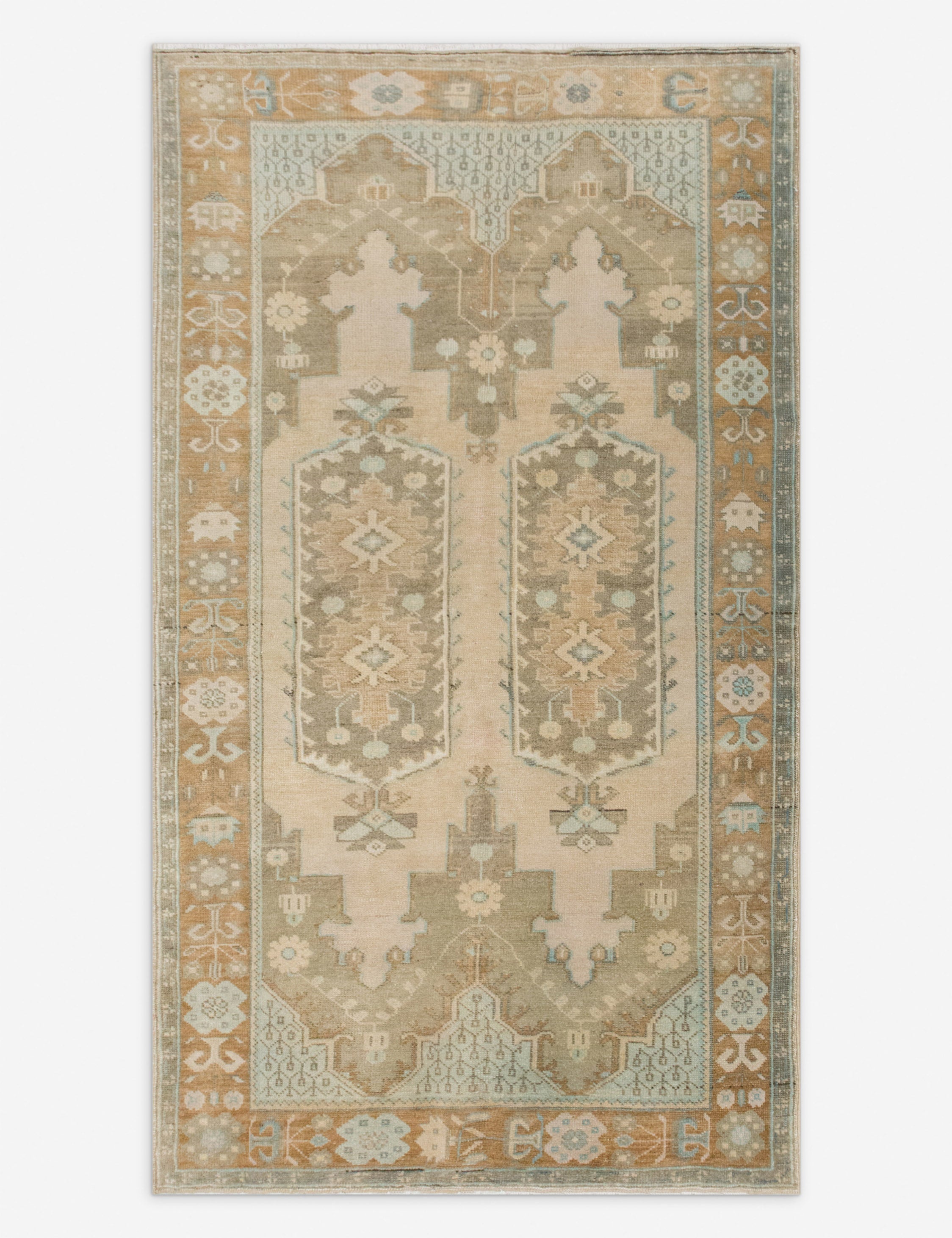 Lulu and Georgia - Vintage Turkish Hand - Knotted Wool Rug No. 550, 4'10" x 7'4"