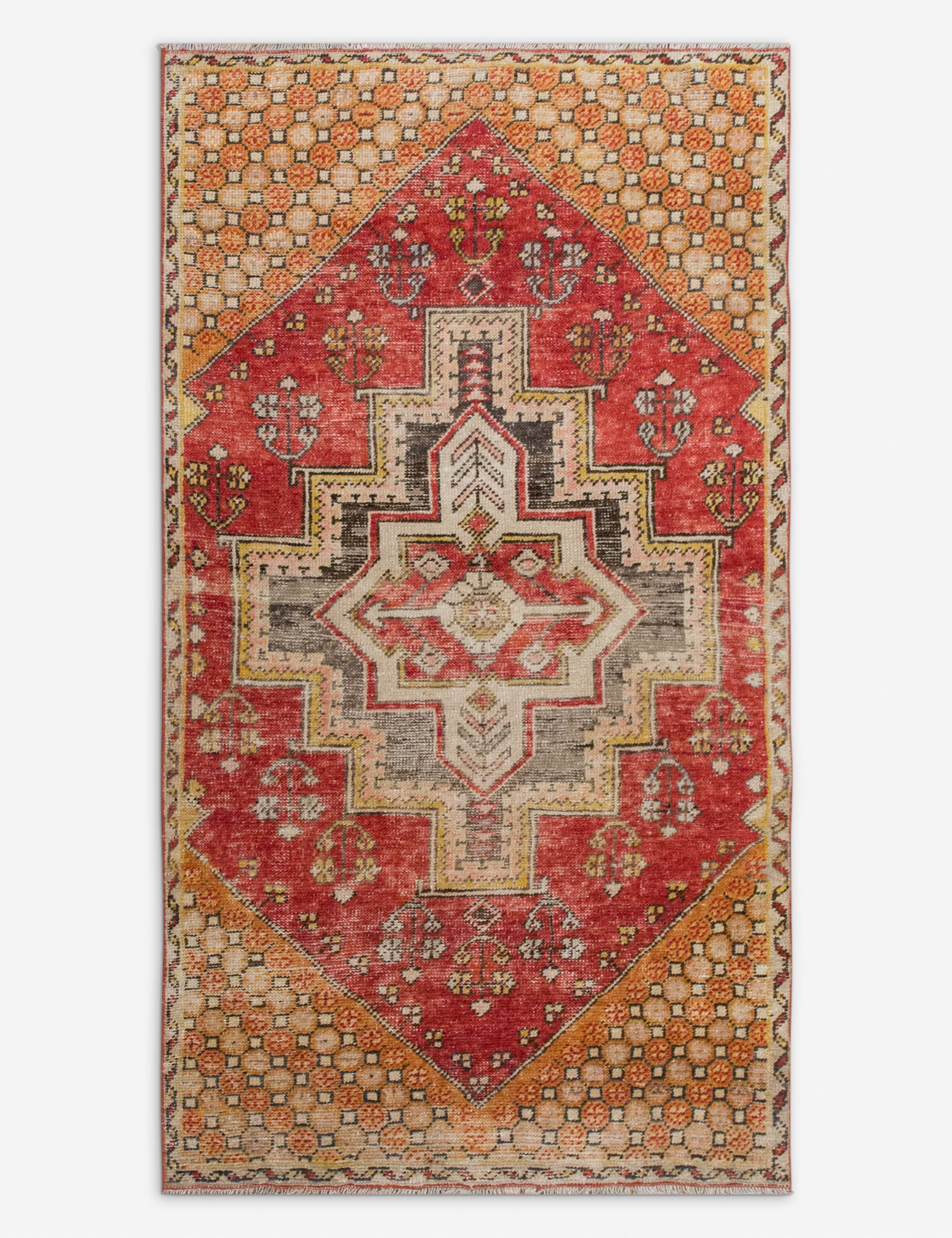 Lulu and Georgia - Vintage Turkish Hand - Knotted Wool Rug No. 551, 3' x 5'5"