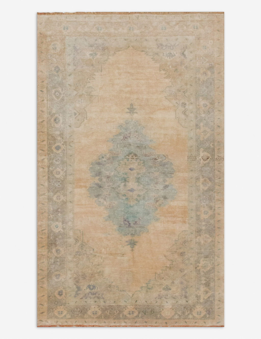 Lulu and Georgia - Vintage Turkish Hand - Knotted Wool Rug No. 554, 4'8" x 8'5"