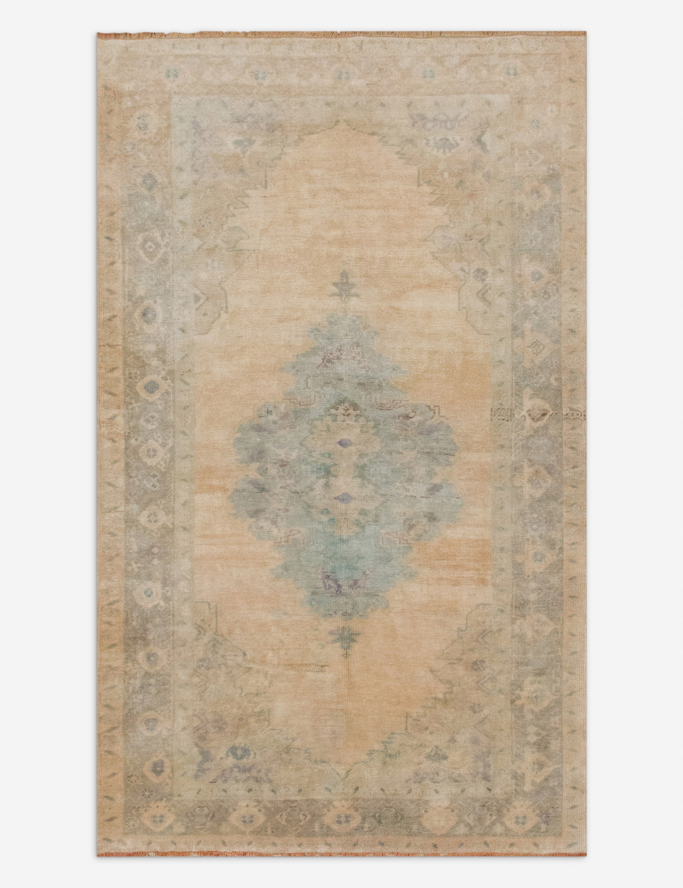 Lulu and Georgia - Vintage Turkish Hand - Knotted Wool Rug No. 554, 4'8" x 8'5"