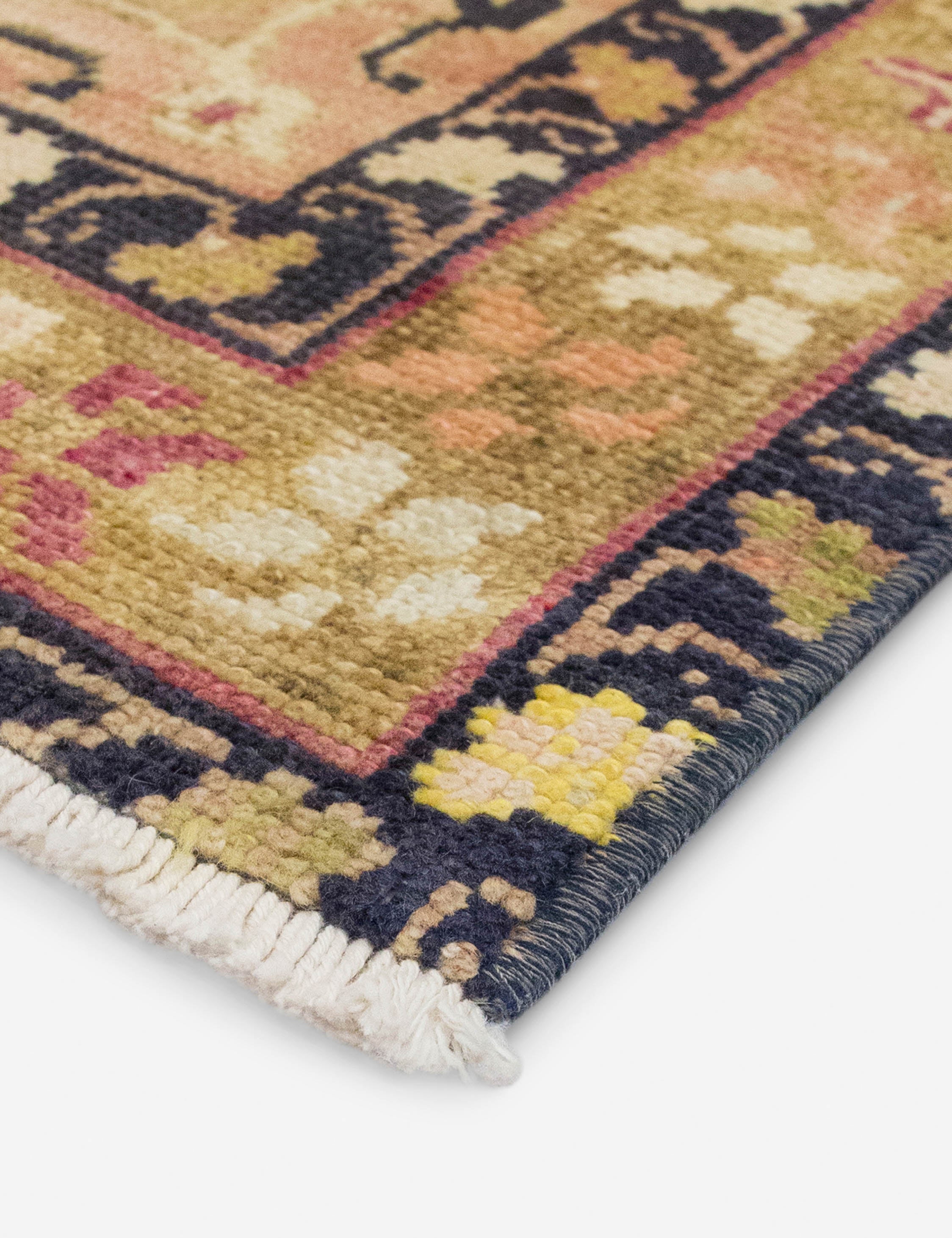 Lulu and Georgia - Vintage Turkish Hand - Knotted Wool Rug No. 557, 4'5" x 8'9"