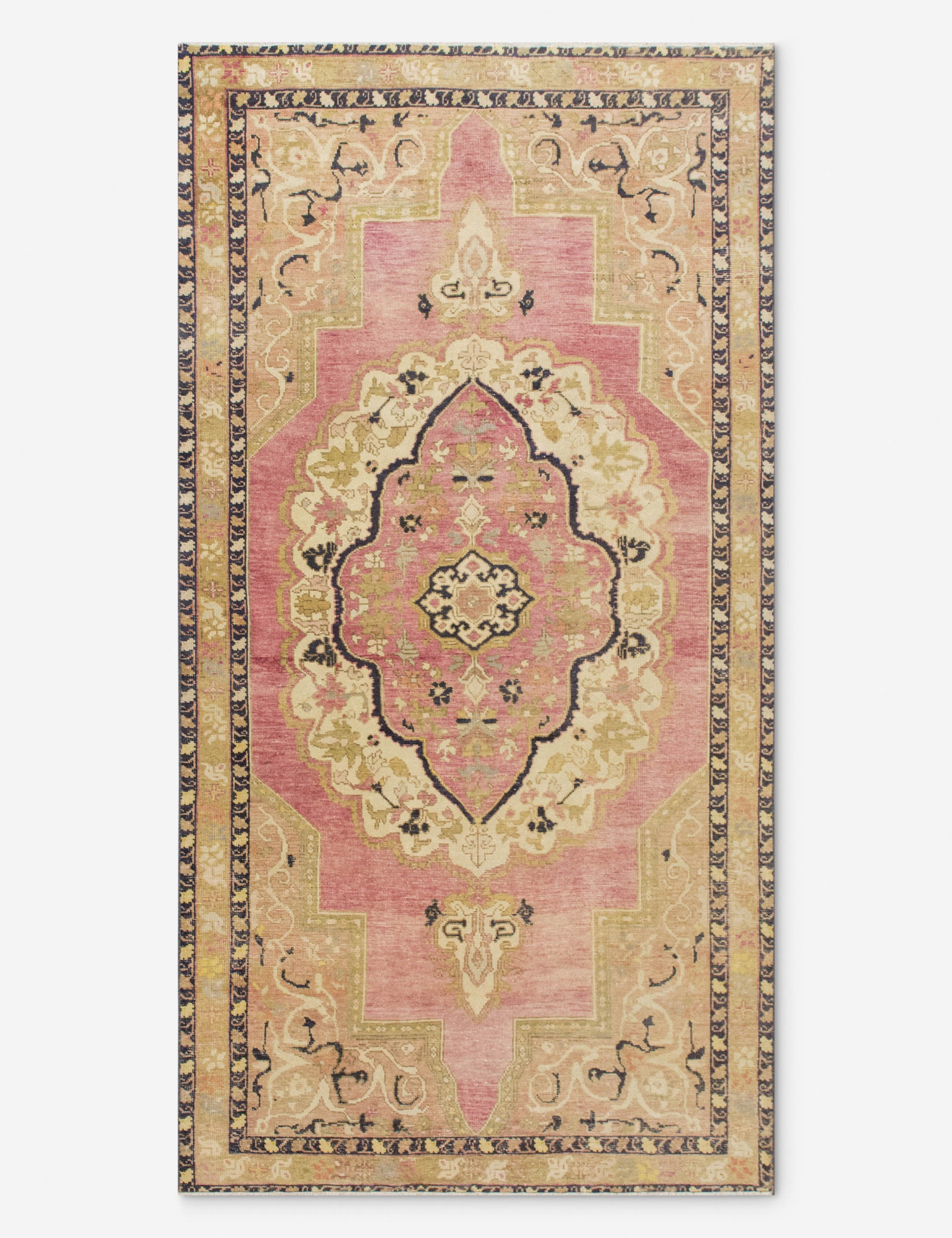 Lulu and Georgia - Vintage Turkish Hand - Knotted Wool Rug No. 557, 4'5" x 8'9"