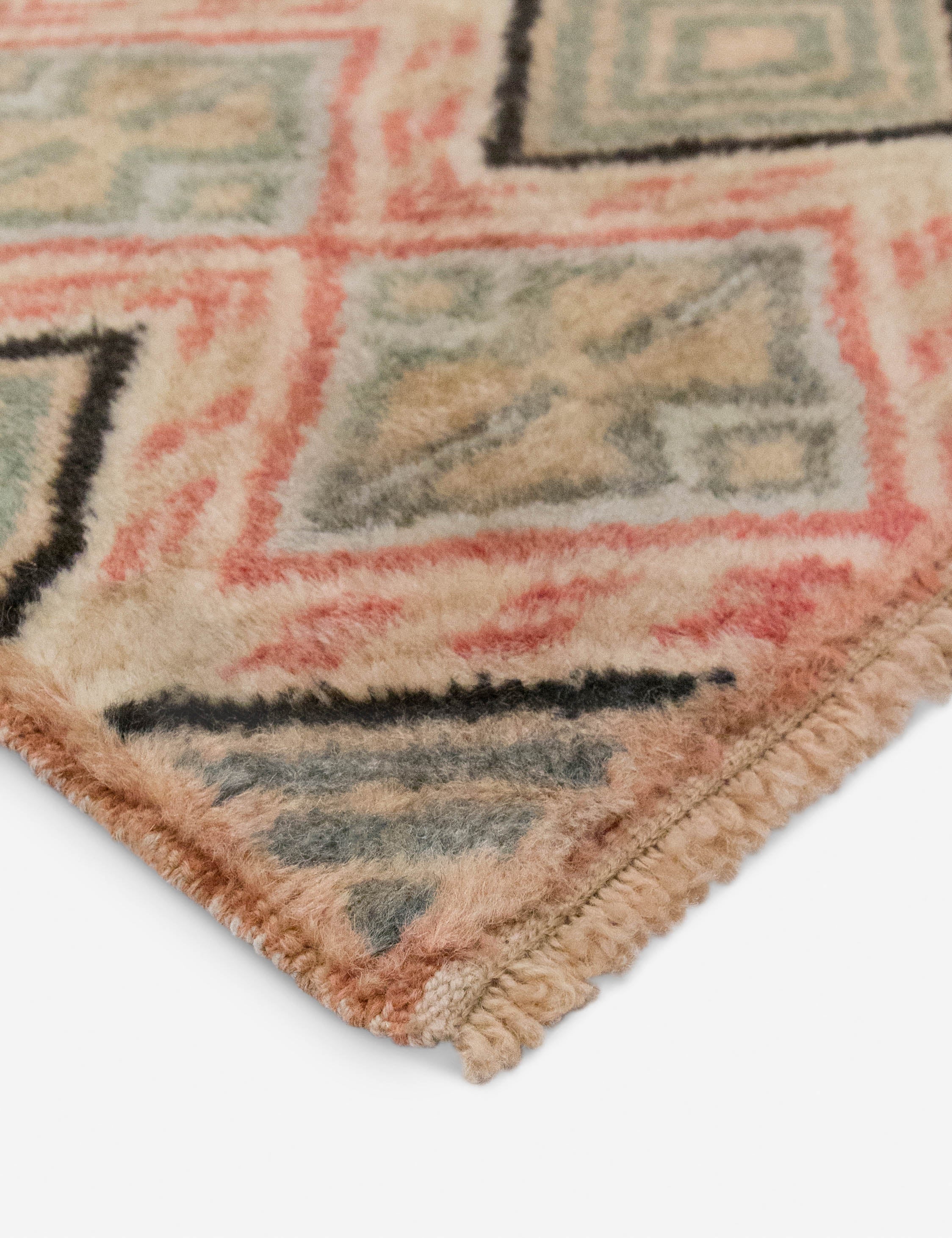 Lulu and Georgia - Vintage Turkish Hand - Knotted Wool Rug No. 558, 3'7" x 5'9"