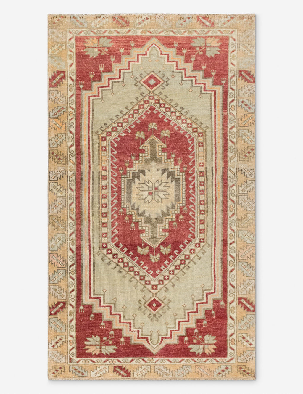 Lulu and Georgia - Vintage Turkish Hand - Knotted Wool Rug No. 559, 2'8" x 5'7"