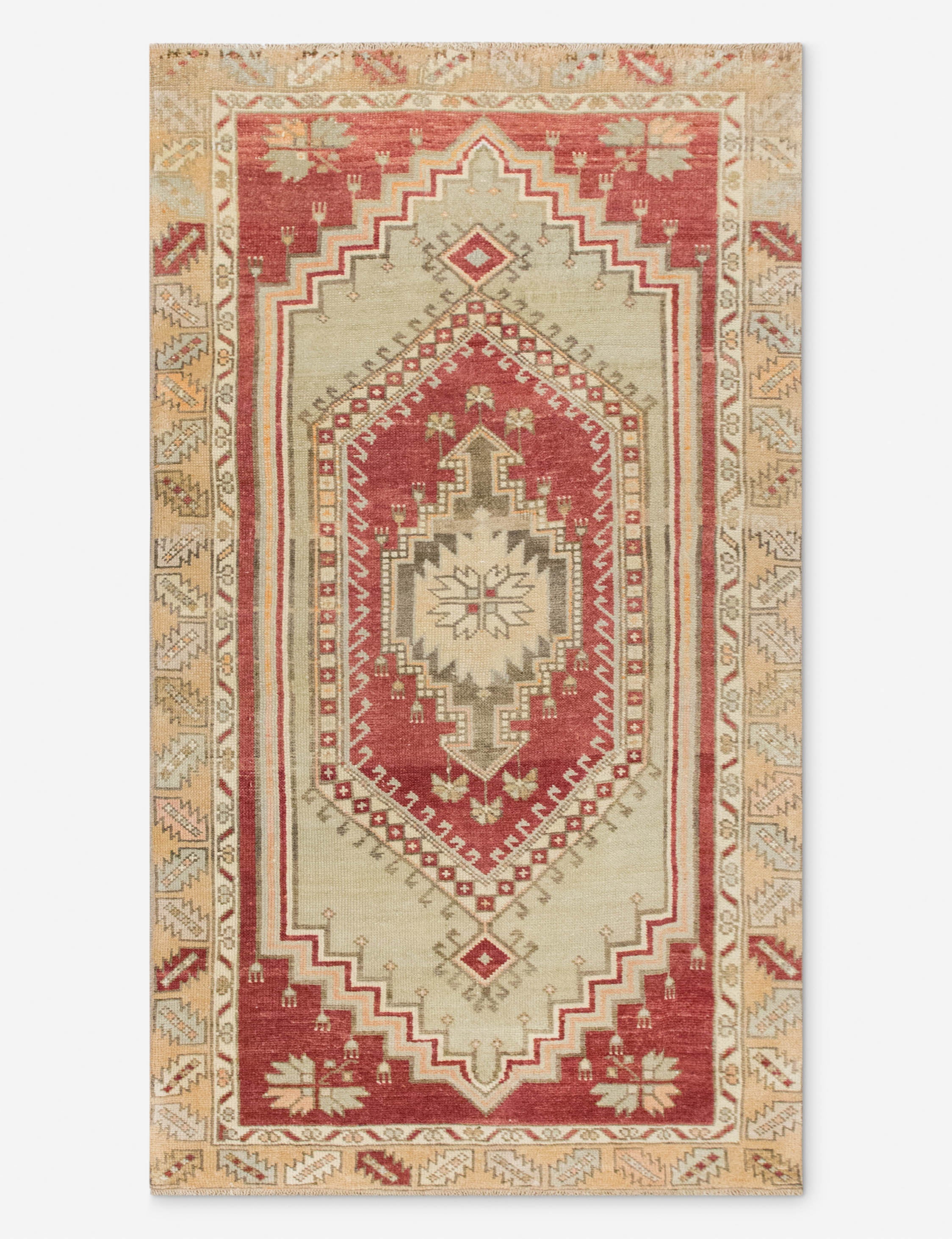 Lulu and Georgia - Vintage Turkish Hand - Knotted Wool Rug No. 559, 2'8" x 5'7"