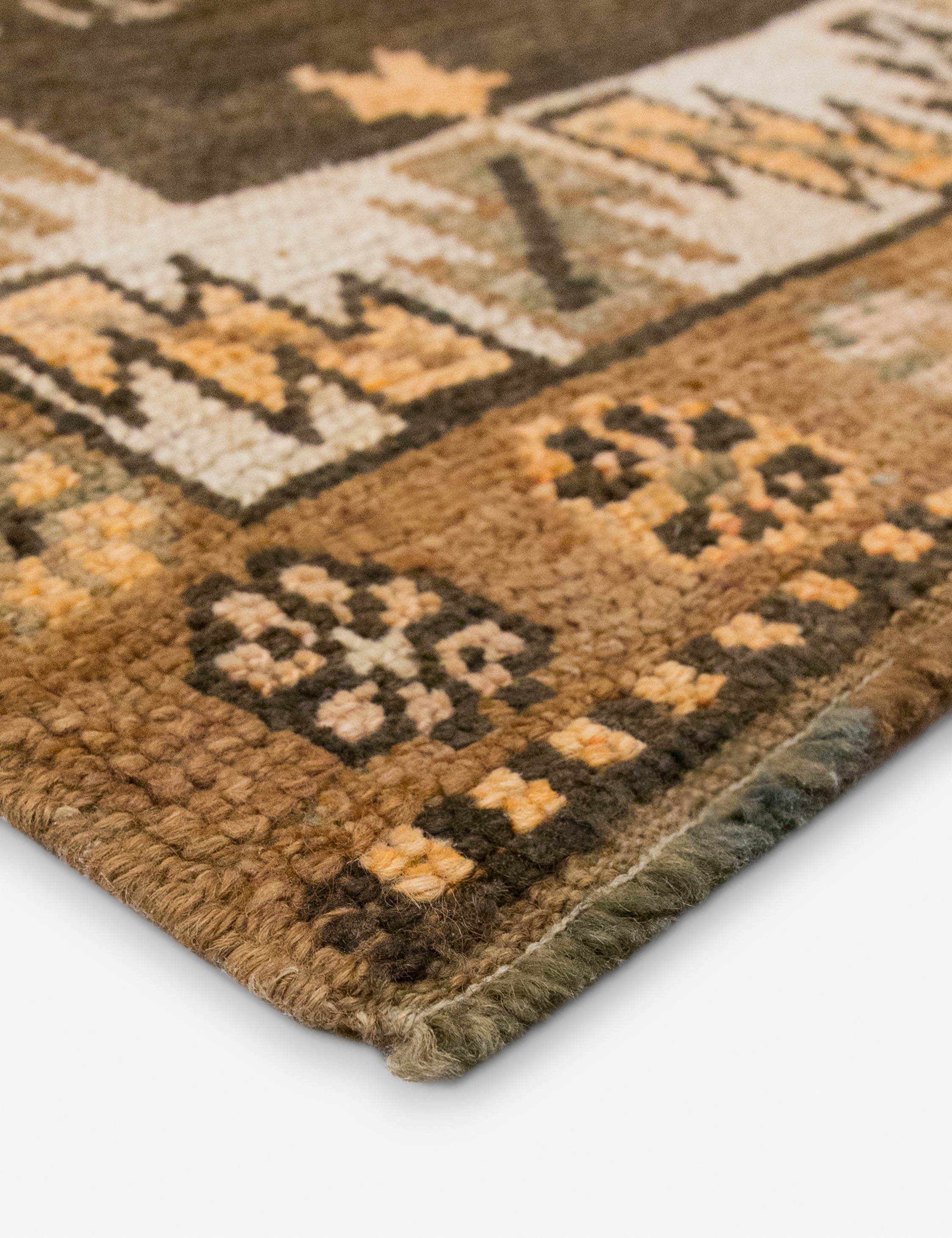 Lulu and Georgia - Vintage Turkish Hand - Knotted Wool Runner Rug No. 297, 4'9" x 12'3"