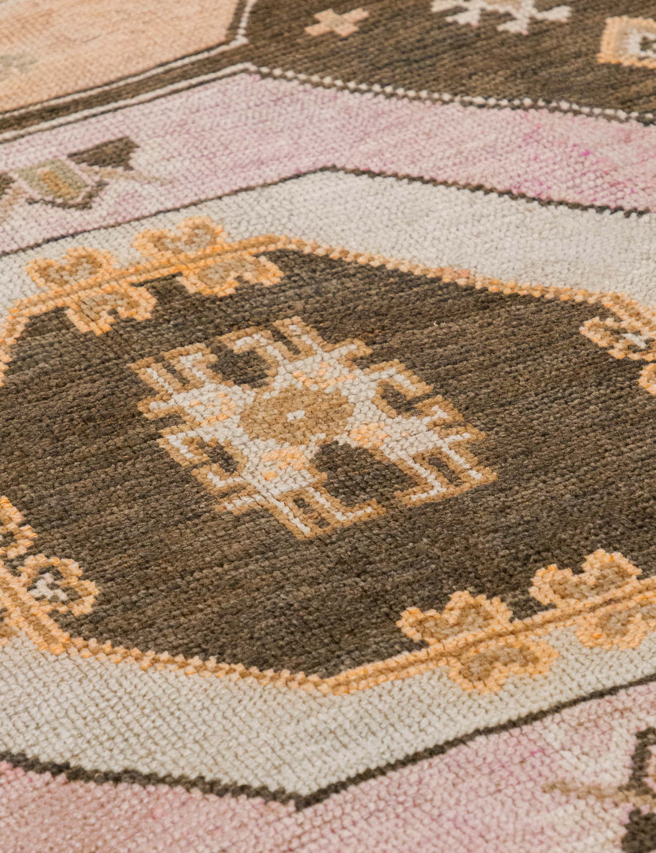 Lulu and Georgia - Vintage Turkish Hand - Knotted Wool Runner Rug No. 297, 4'9" x 12'3"