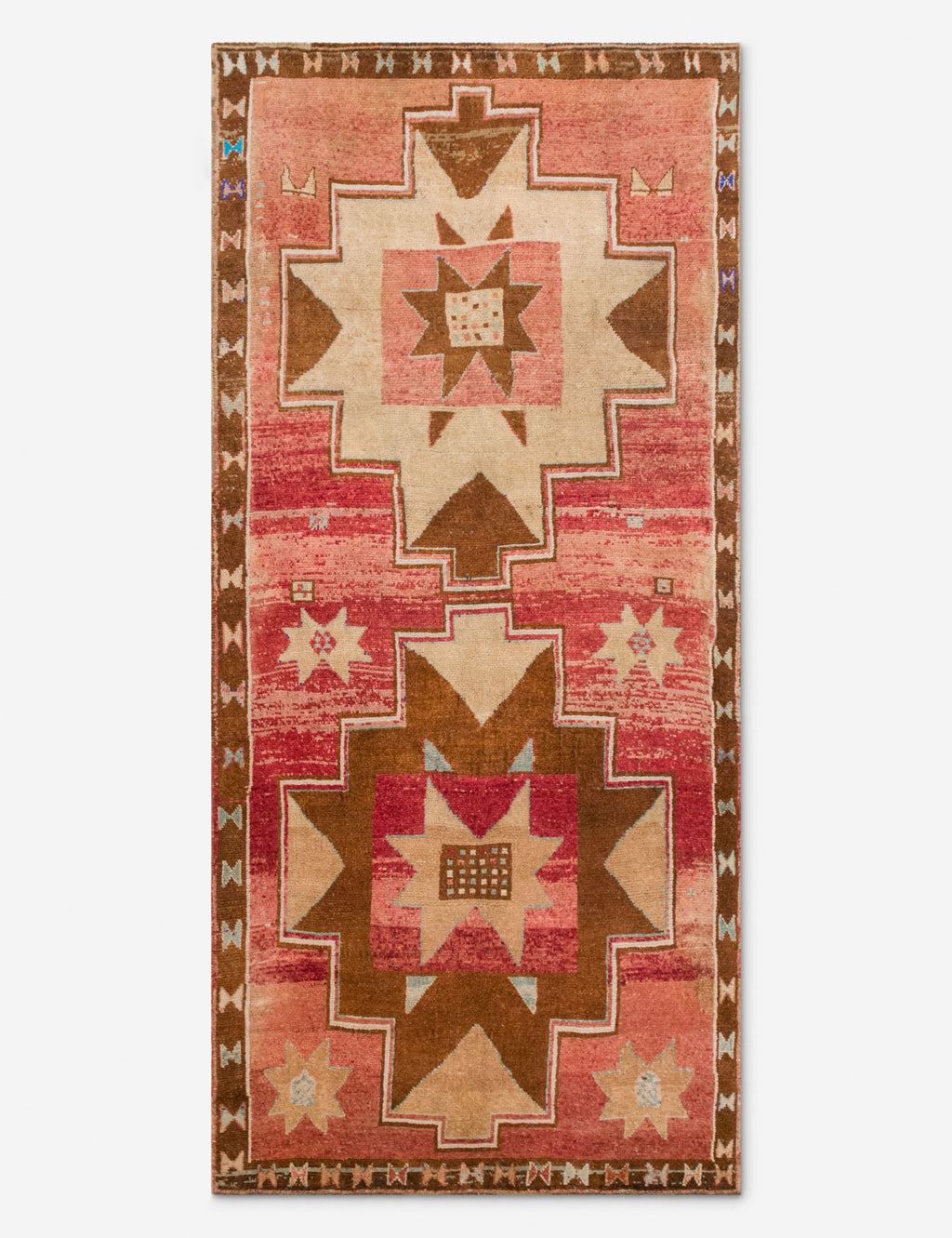 Lulu and Georgia - Vintage Turkish Hand - Knotted Wool Runner Rug No. 298, 5'9" x 12'5"