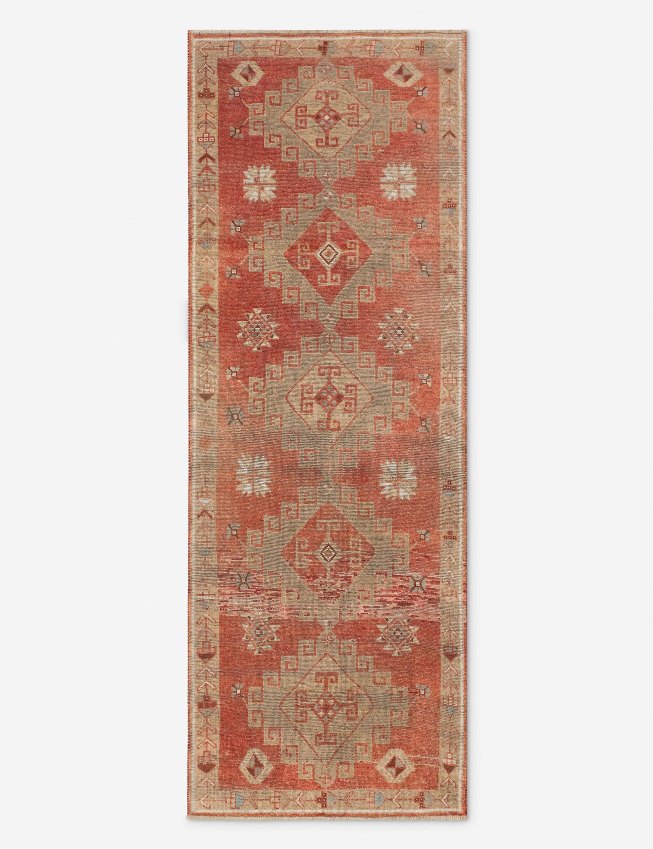 Lulu and Georgia - Vintage Turkish Hand - Knotted Wool Runner Rug No. 301, 4' x 11'5"
