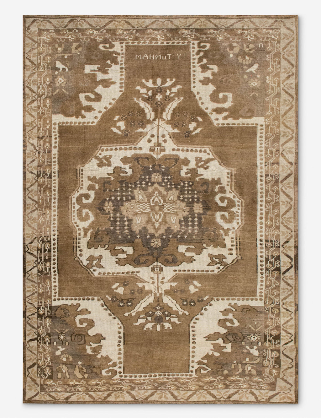 Lulu and Georgia - Vintage Turkish Hand - Knotted Wool Rug No. 560, 7'11" x 9'7"