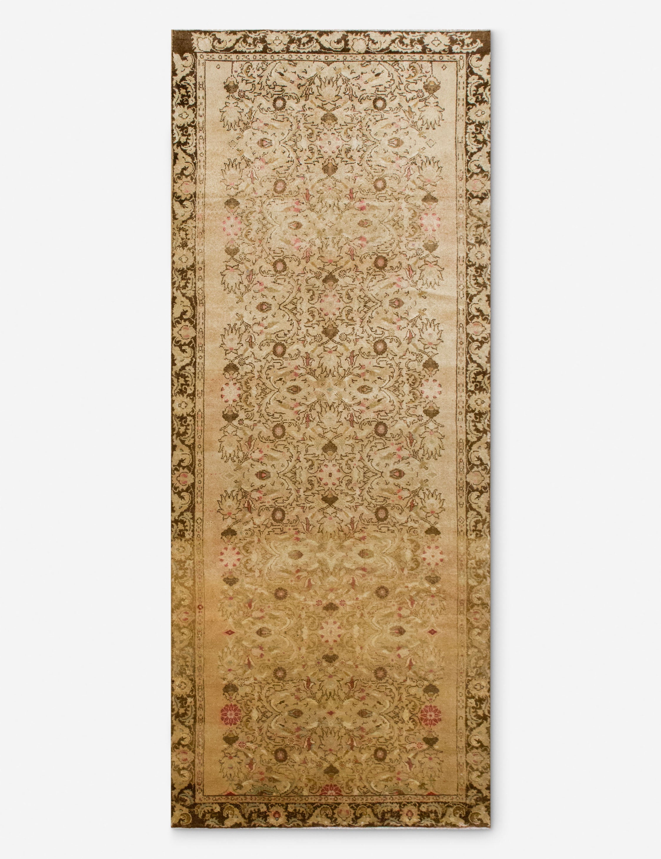 Lulu and Georgia - Vintage Turkish Hand - Knotted Wool Runner Rug No. 302, 5' x 13'6"