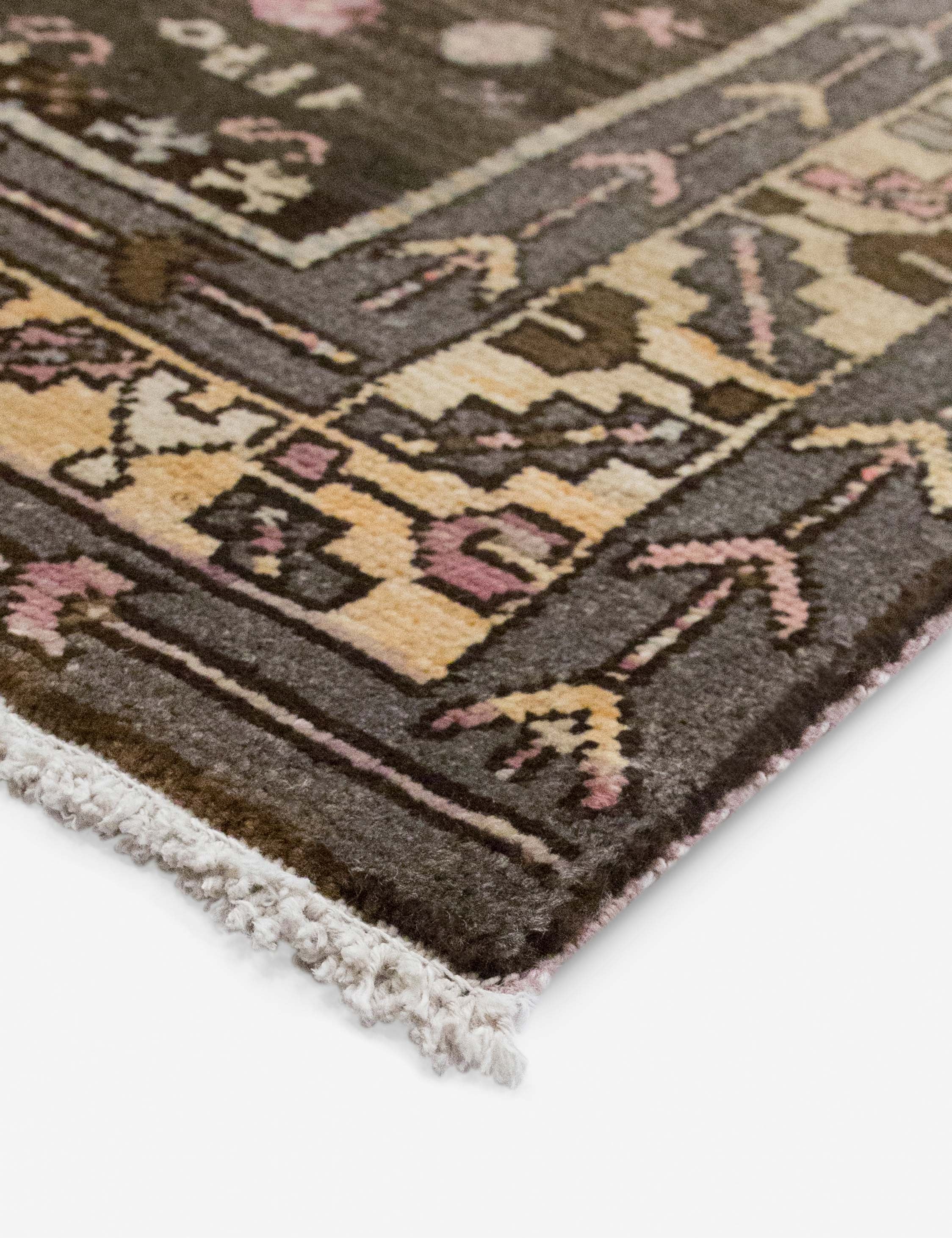 Lulu and Georgia - Vintage Turkish Hand - Knotted Wool Runner Rug No. 304, 4'6" x 13'9"