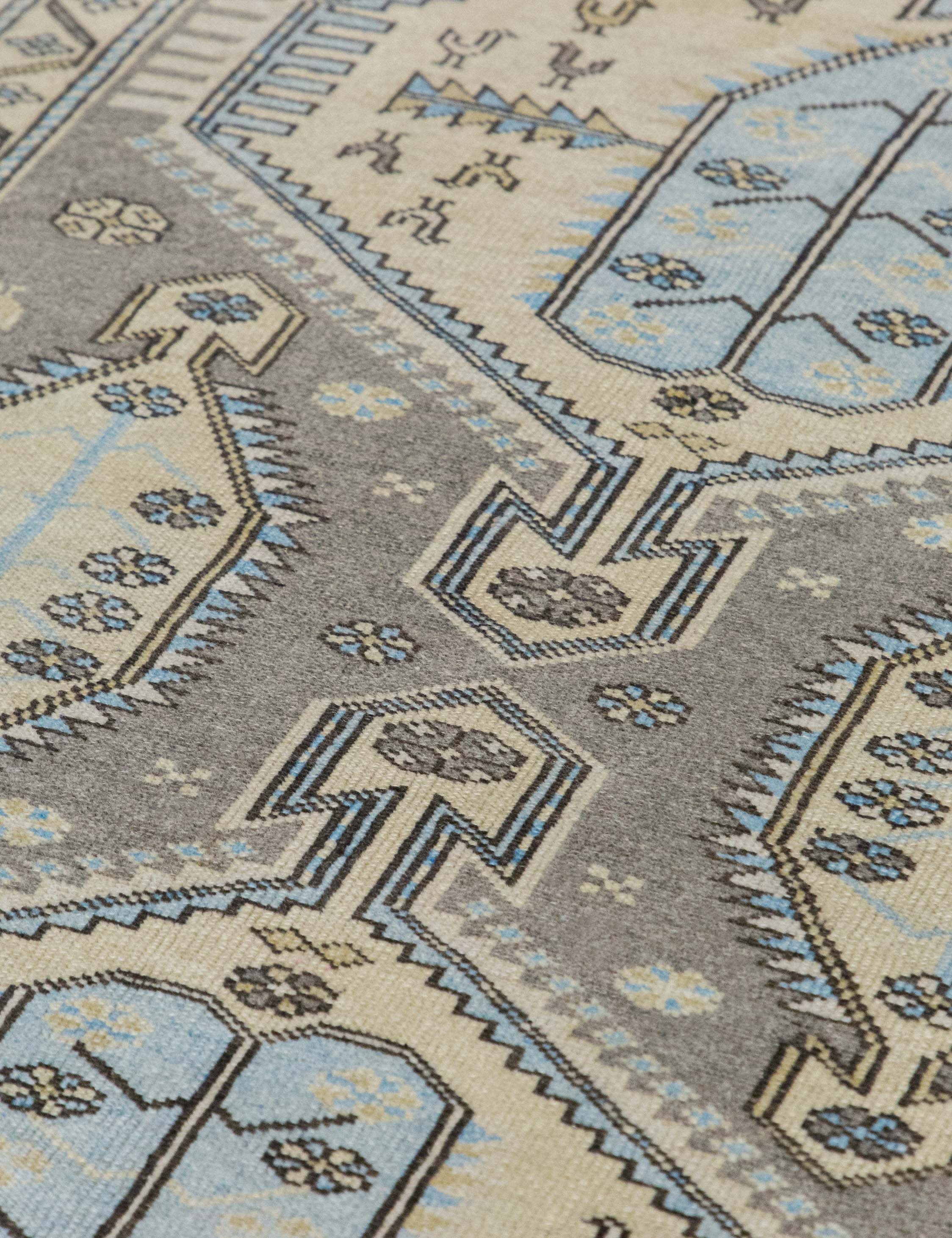 Lulu and Georgia - Vintage Turkish Hand - Knotted Wool Rug No. 563, 4'6" x 6'2"