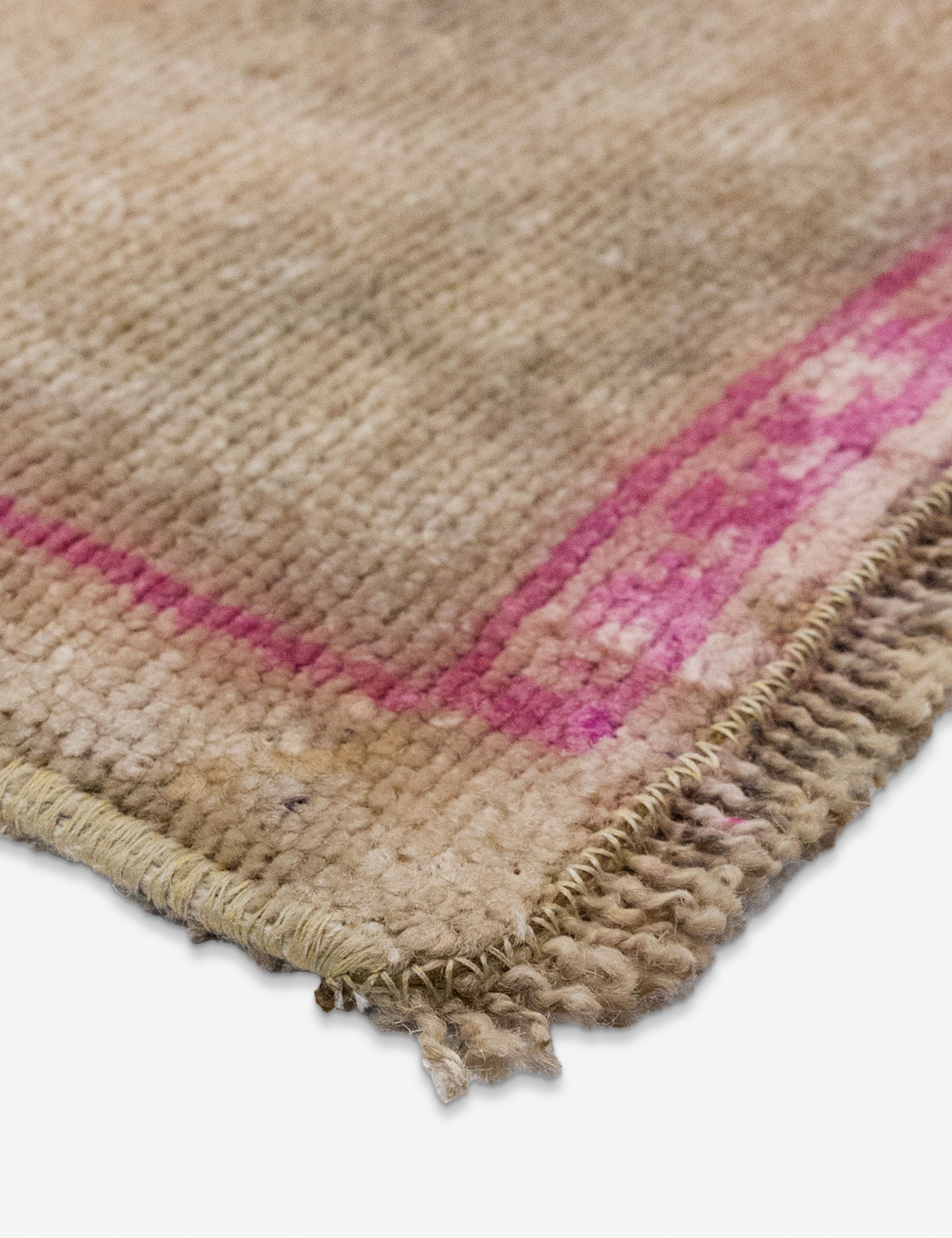 Lulu and Georgia - Vintage Turkish Hand - Knotted Wool Mini Rug No. 309, 1'4" x 3'