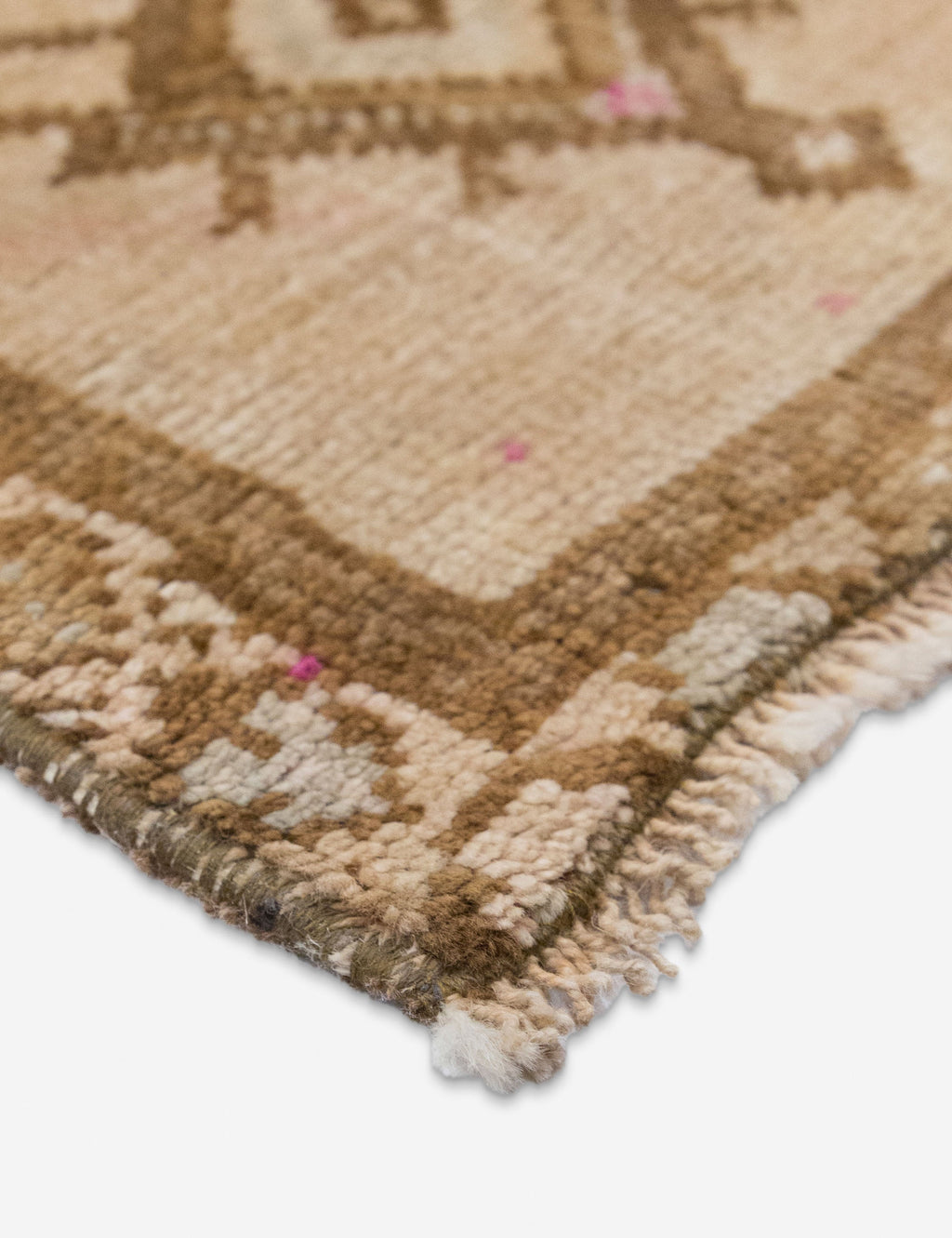 Lulu and Georgia - Vintage Turkish Hand - Knotted Wool Mini Rug No. 311, 1'5" x 3'2"