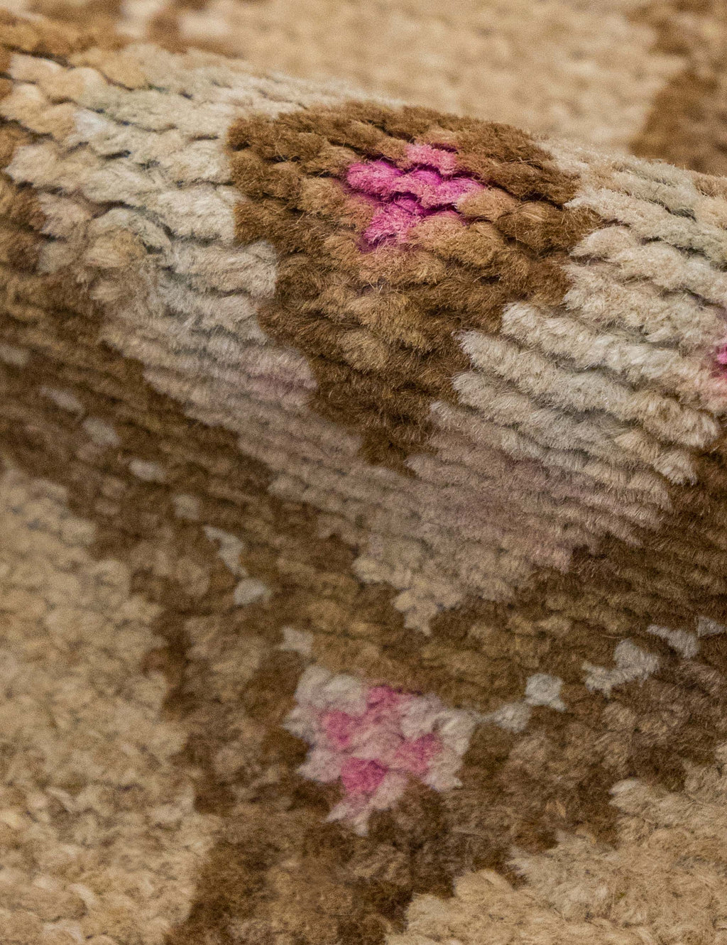 Lulu and Georgia - Vintage Turkish Hand - Knotted Wool Mini Rug No. 311, 1'5" x 3'2"