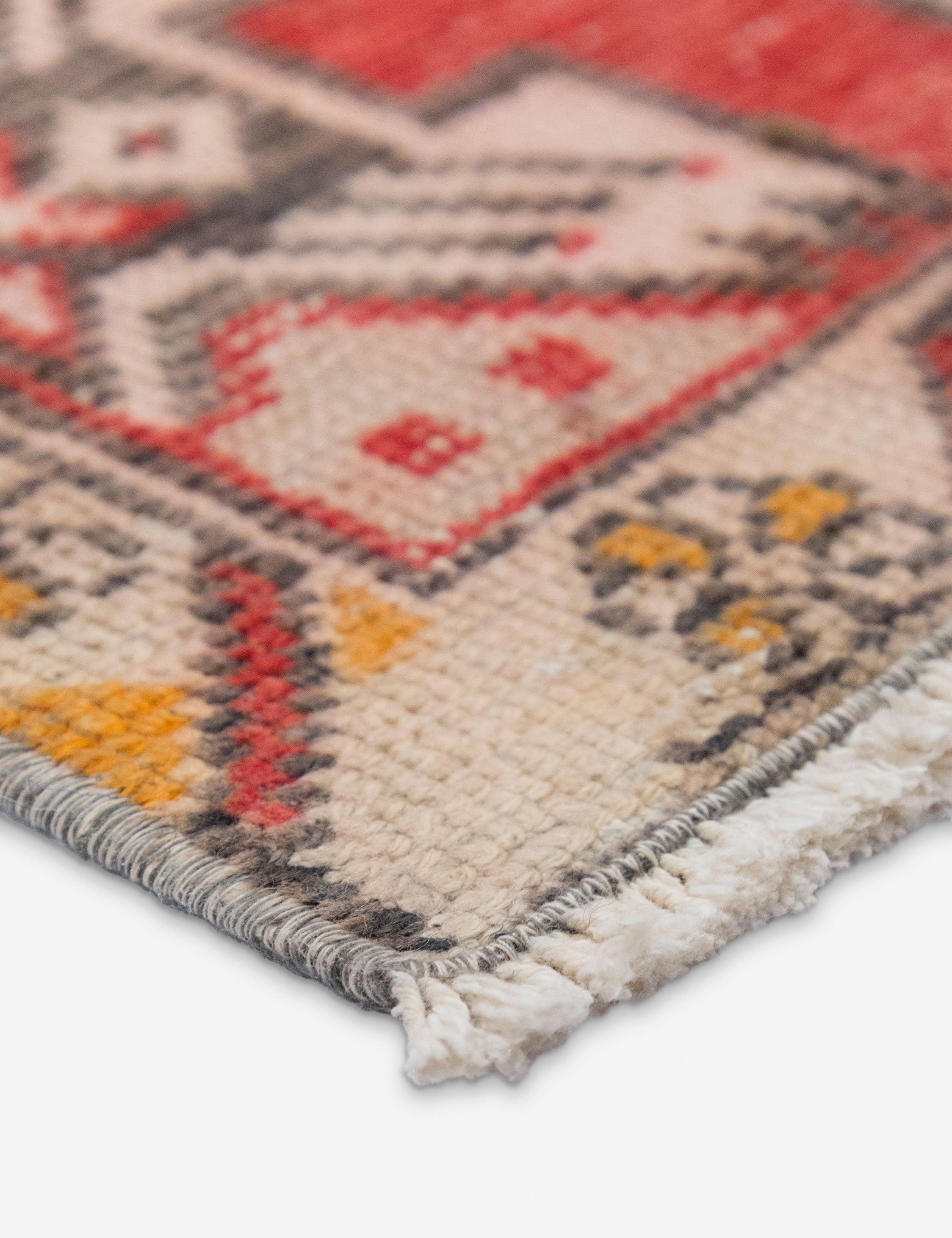 Lulu and Georgia - Vintage Turkish Hand - Knotted Wool Mini Rug No. 312, 1'5" x 3'2"