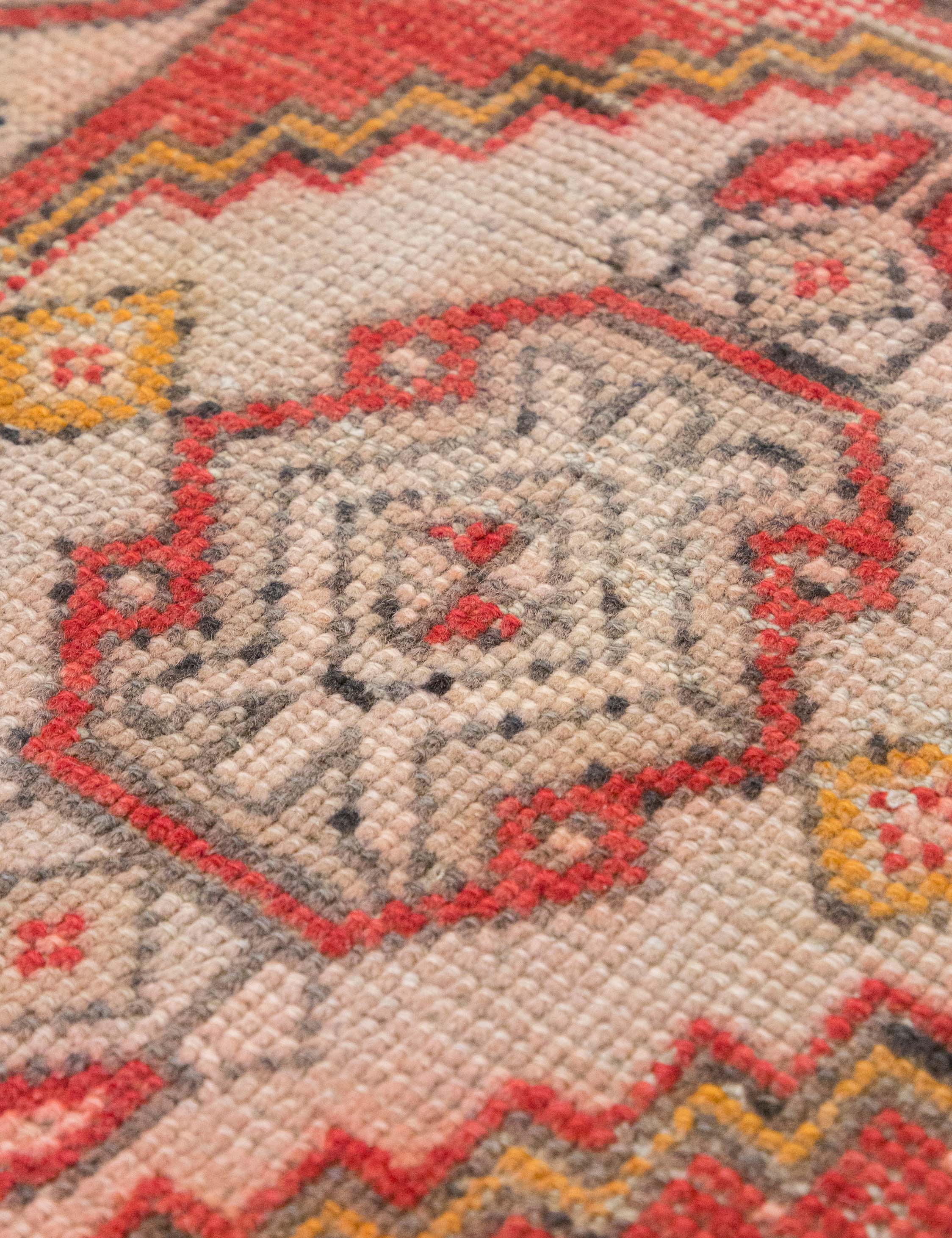 Lulu and Georgia - Vintage Turkish Hand - Knotted Wool Mini Rug No. 312, 1'5" x 3'2"