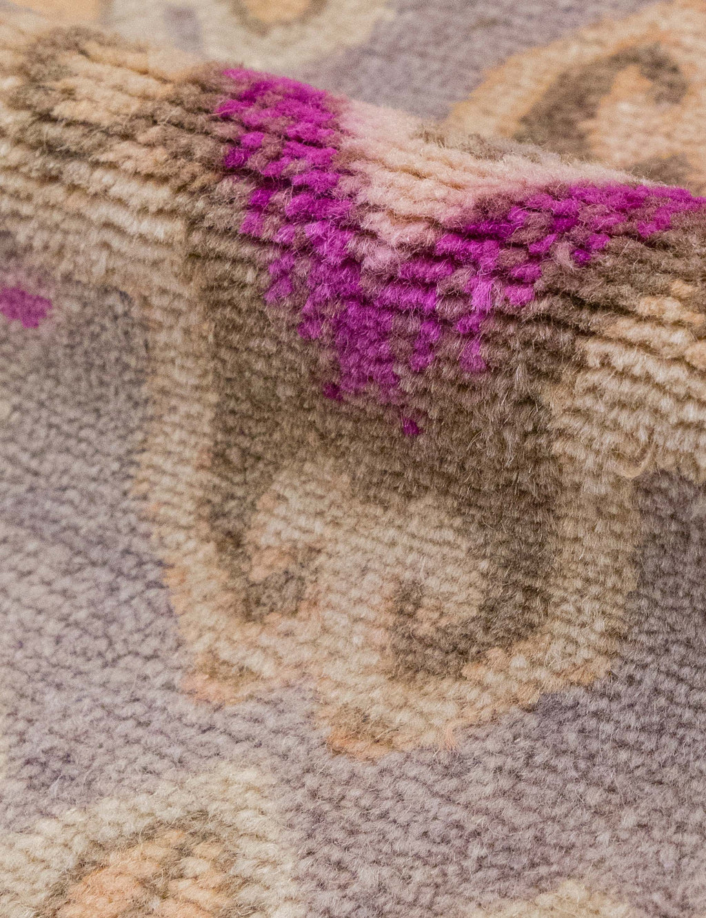 Lulu and Georgia - Vintage Turkish Hand - Knotted Wool Mini Rug No. 313, 1'5" x 3'5"