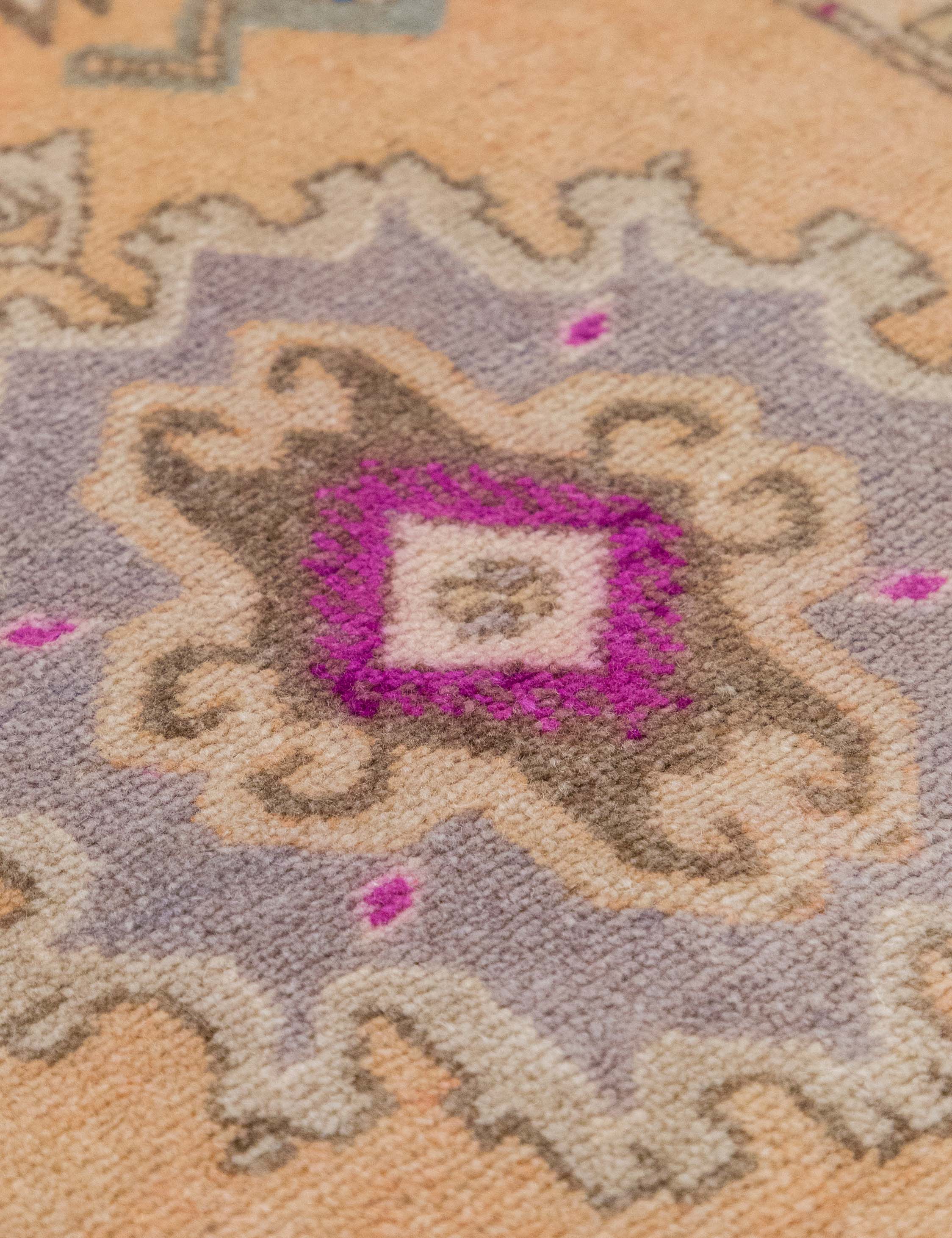 Lulu and Georgia - Vintage Turkish Hand - Knotted Wool Mini Rug No. 313, 1'5" x 3'5"