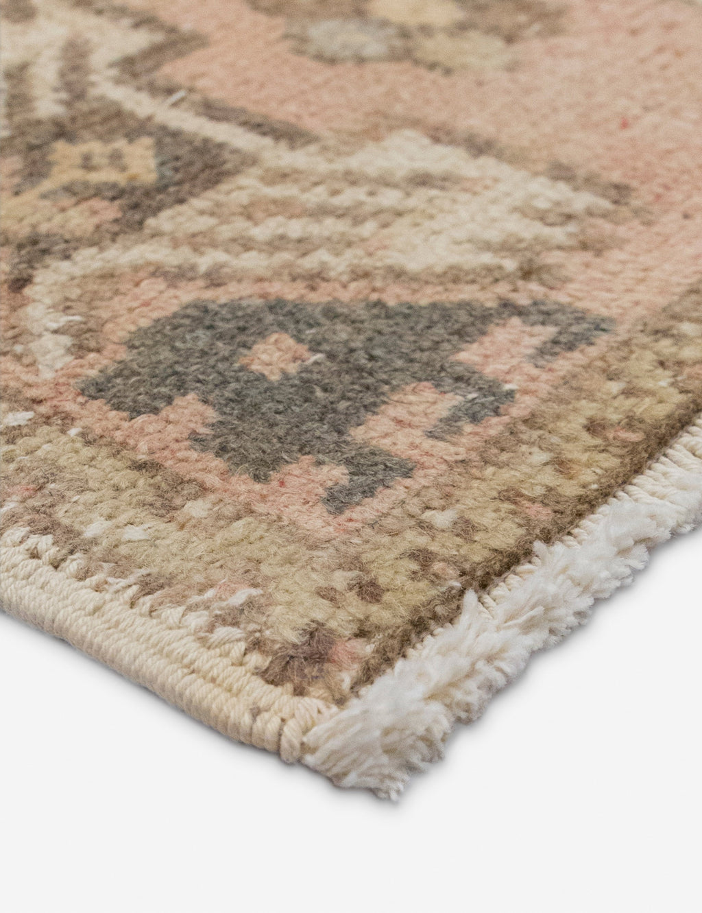 Lulu and Georgia - Vintage Turkish Hand - Knotted Wool Mini Rug No. 314, 1'6" x 2'9"