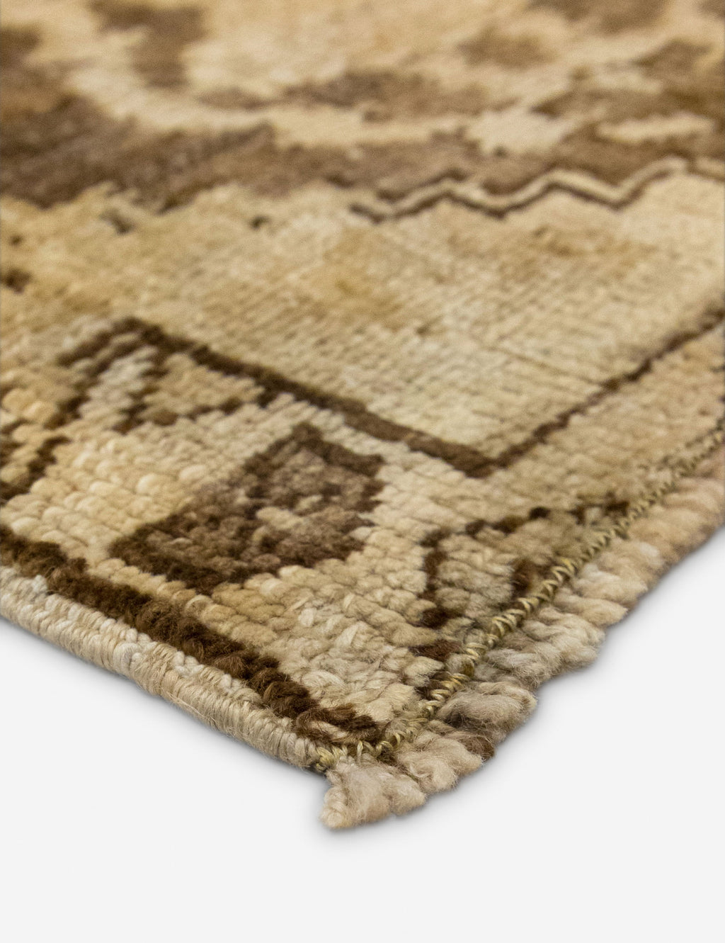 Lulu and Georgia - Vintage Turkish Hand - Knotted Wool Mini Rug No. 319, 1'6" x 3'1"
