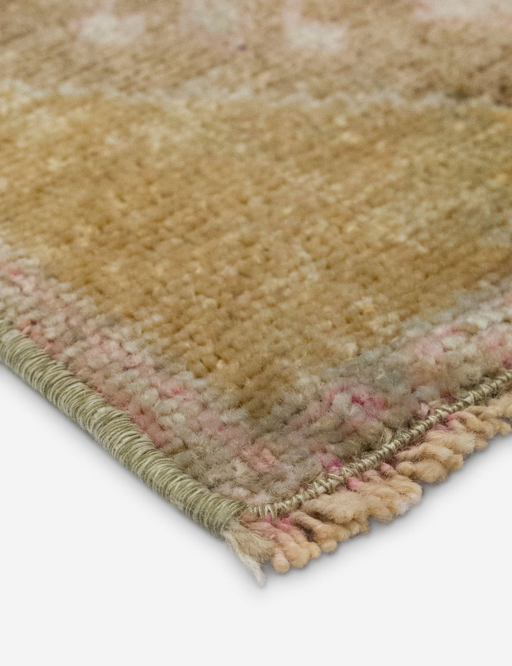 Lulu and Georgia - Vintage Turkish Hand - Knotted Wool Mini Rug No. 321, 1'2" x 2'8"