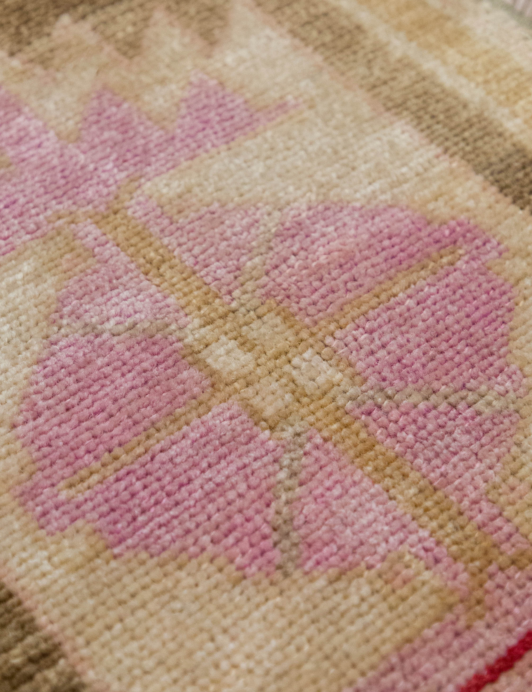 Lulu and Georgia - Vintage Turkish Hand - Knotted Wool Mini Rug No. 321, 1'2" x 2'8"