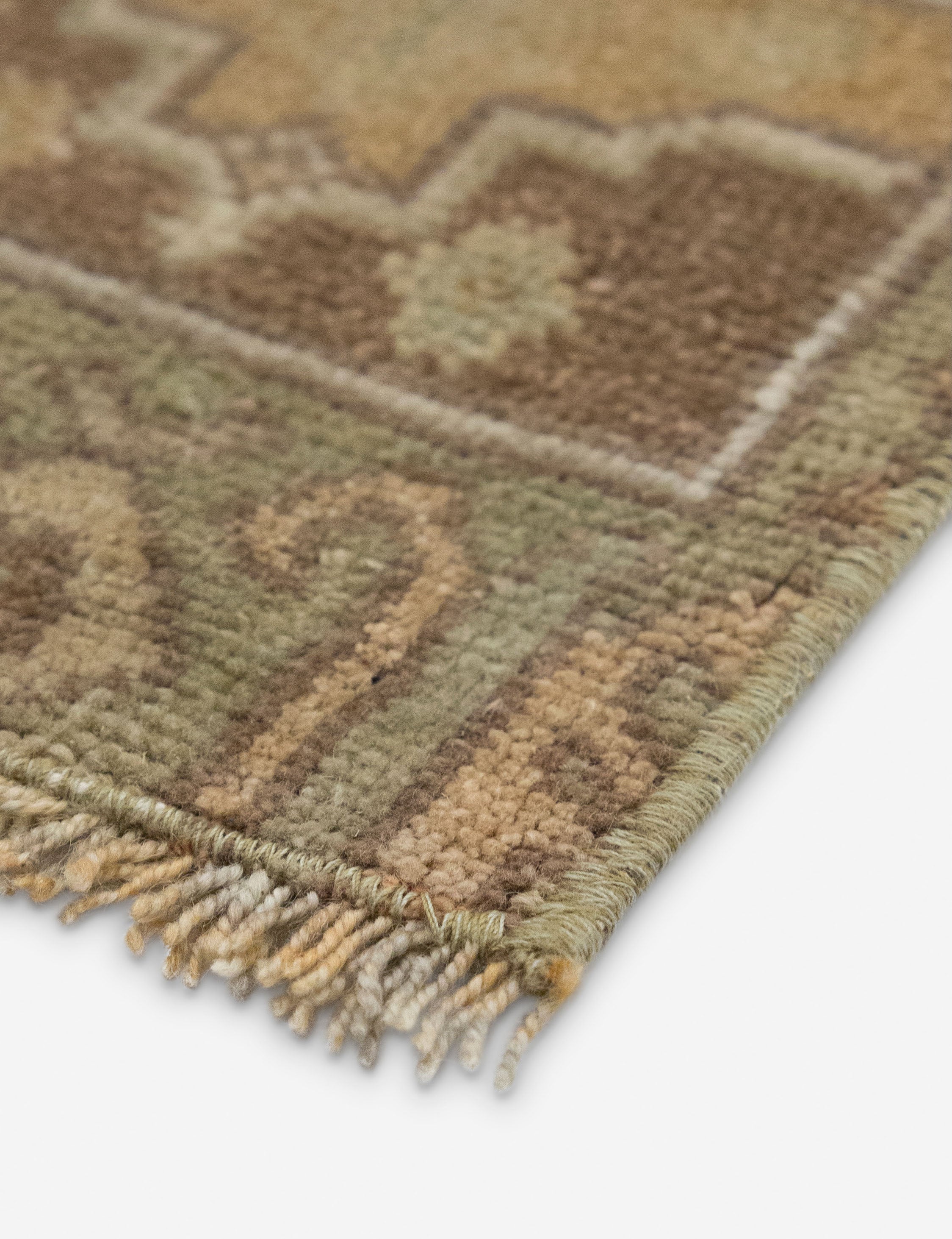 Lulu and Georgia - Vintage Turkish Hand - Knotted Wool Mini Rug No. 322, 1'2" x 3'5"